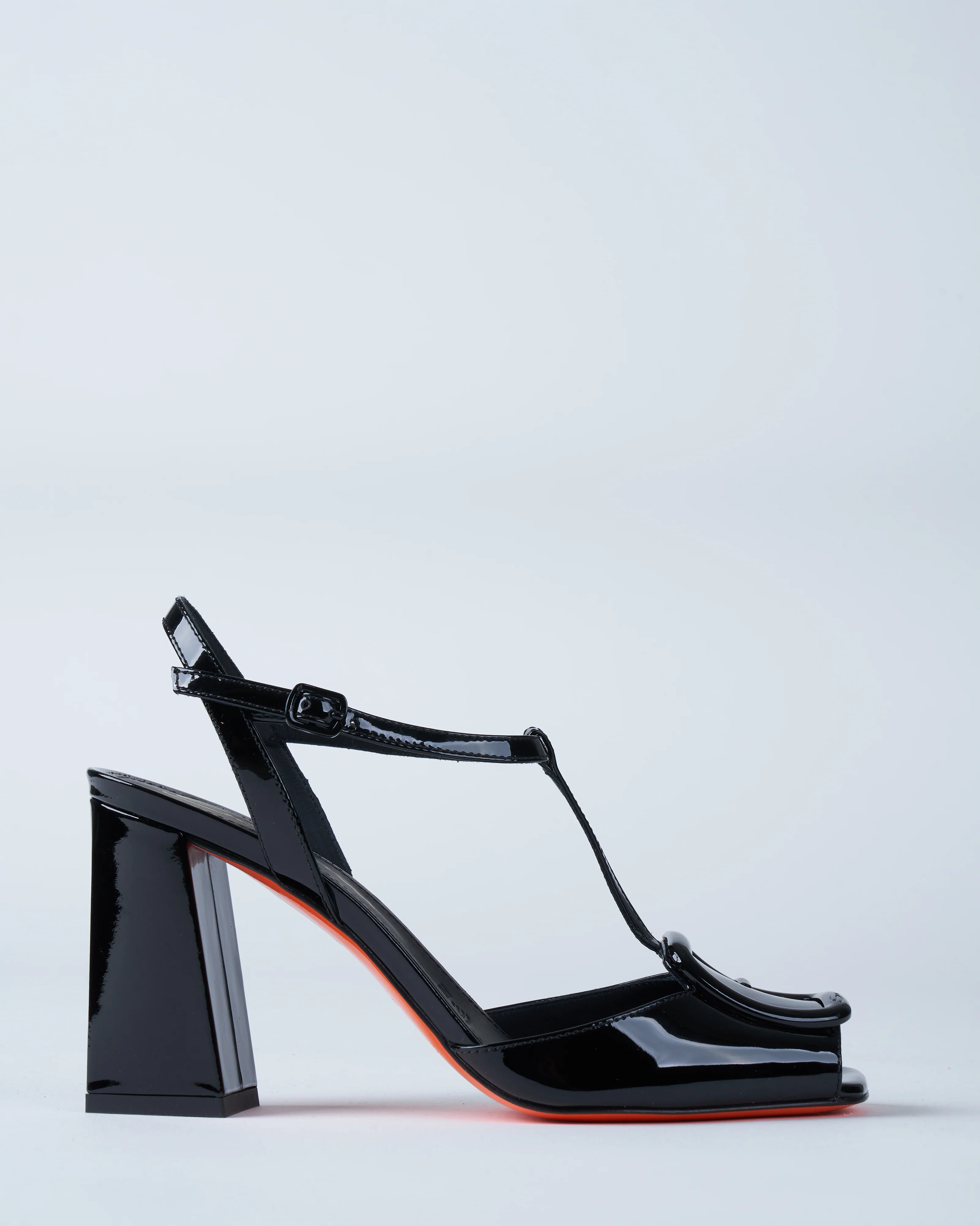 walnuts heel - black patent - Image 2