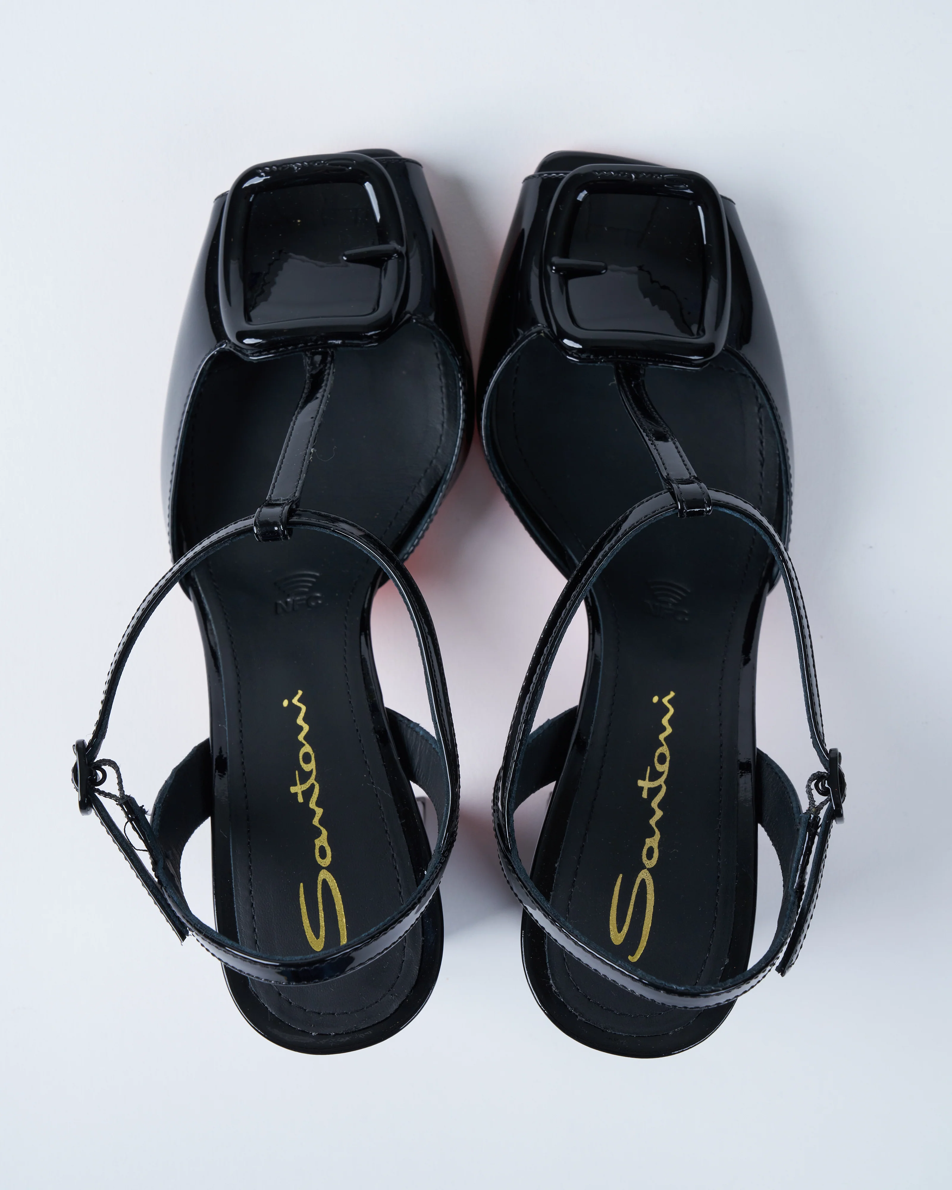 walnuts heel - black patent - Image 3