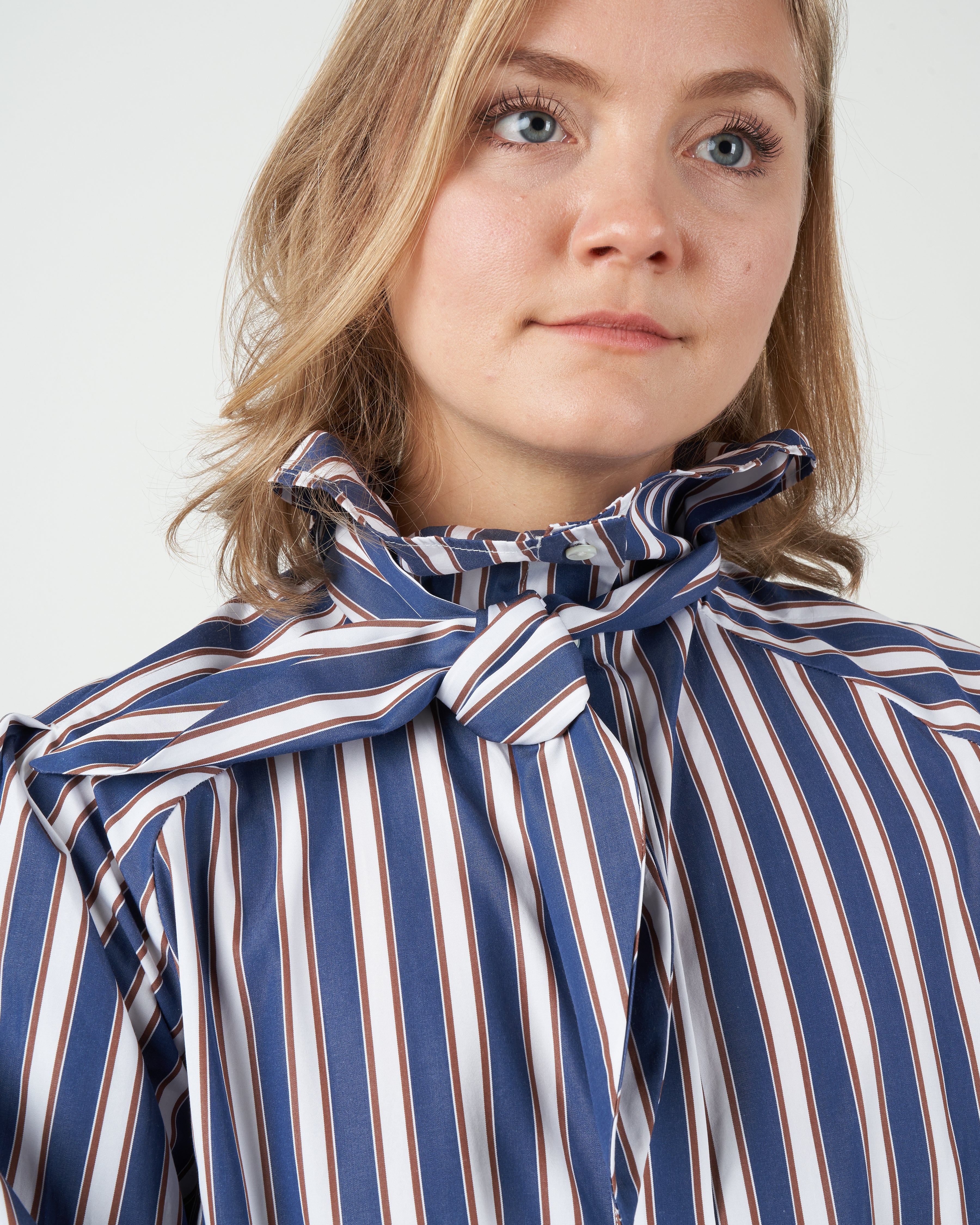 caprice top - navy/white/brown - Image 5