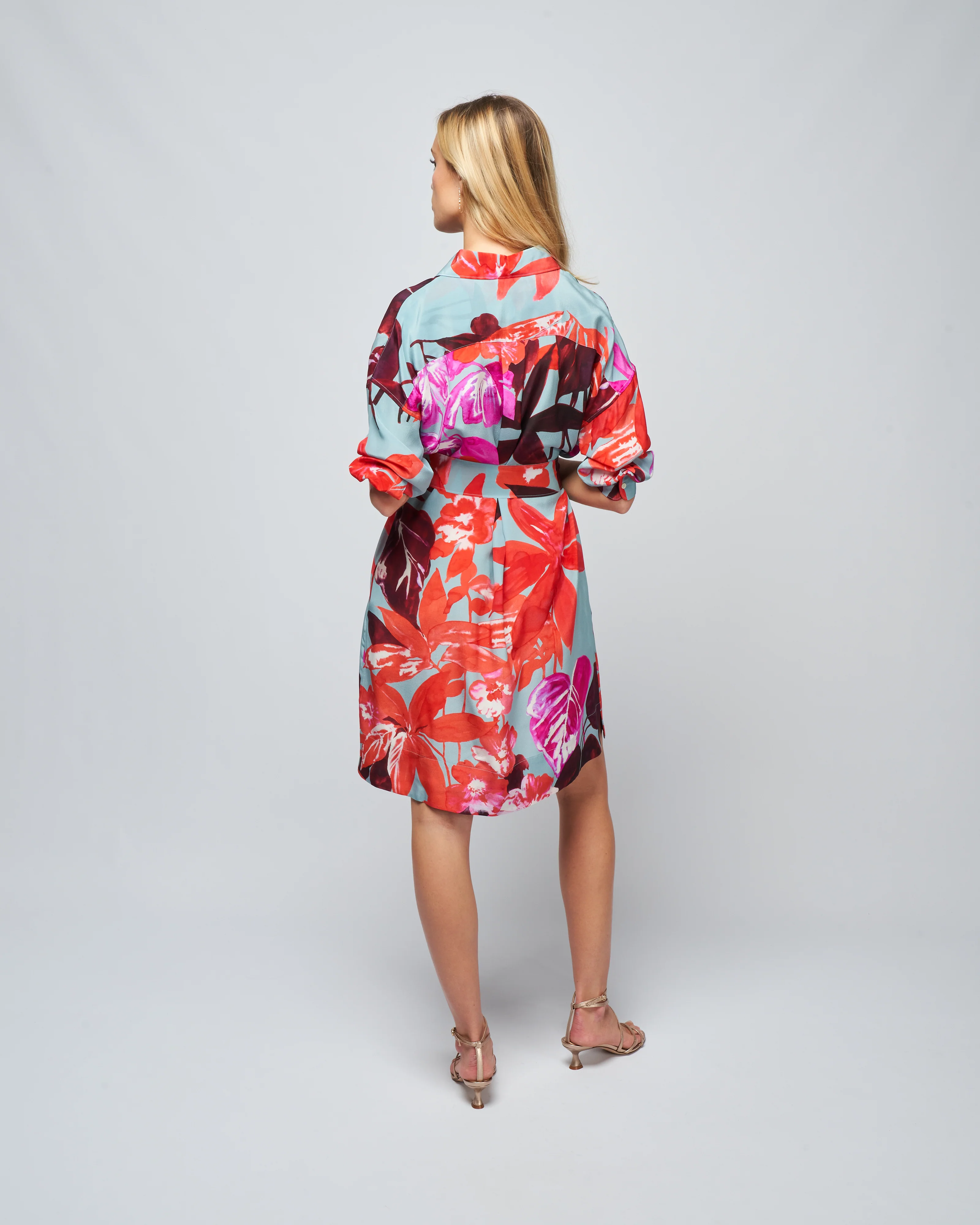 ekatery 34 dress - red blue jungle - Image 4