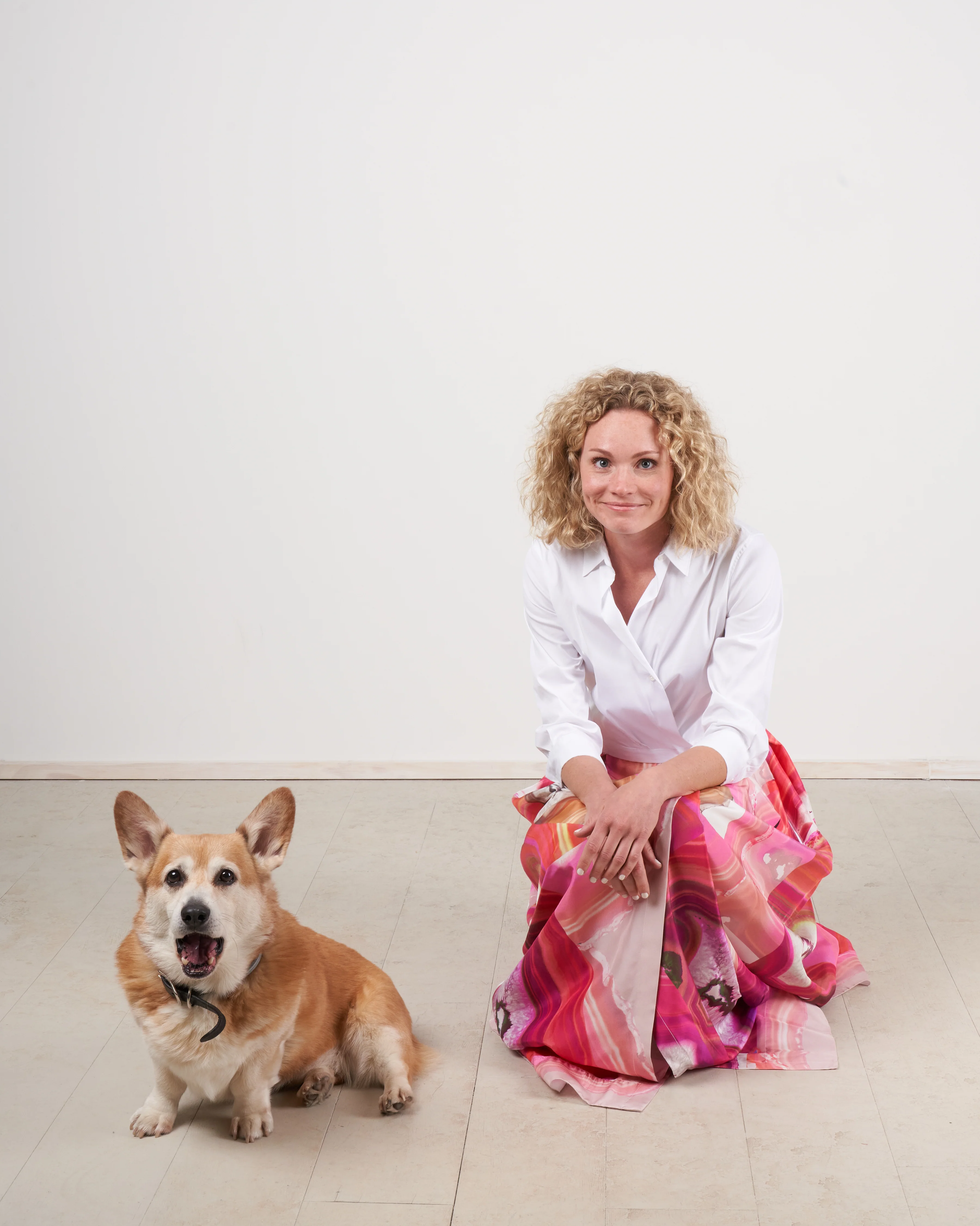 jinny long dress - pink agatha print - Image 7