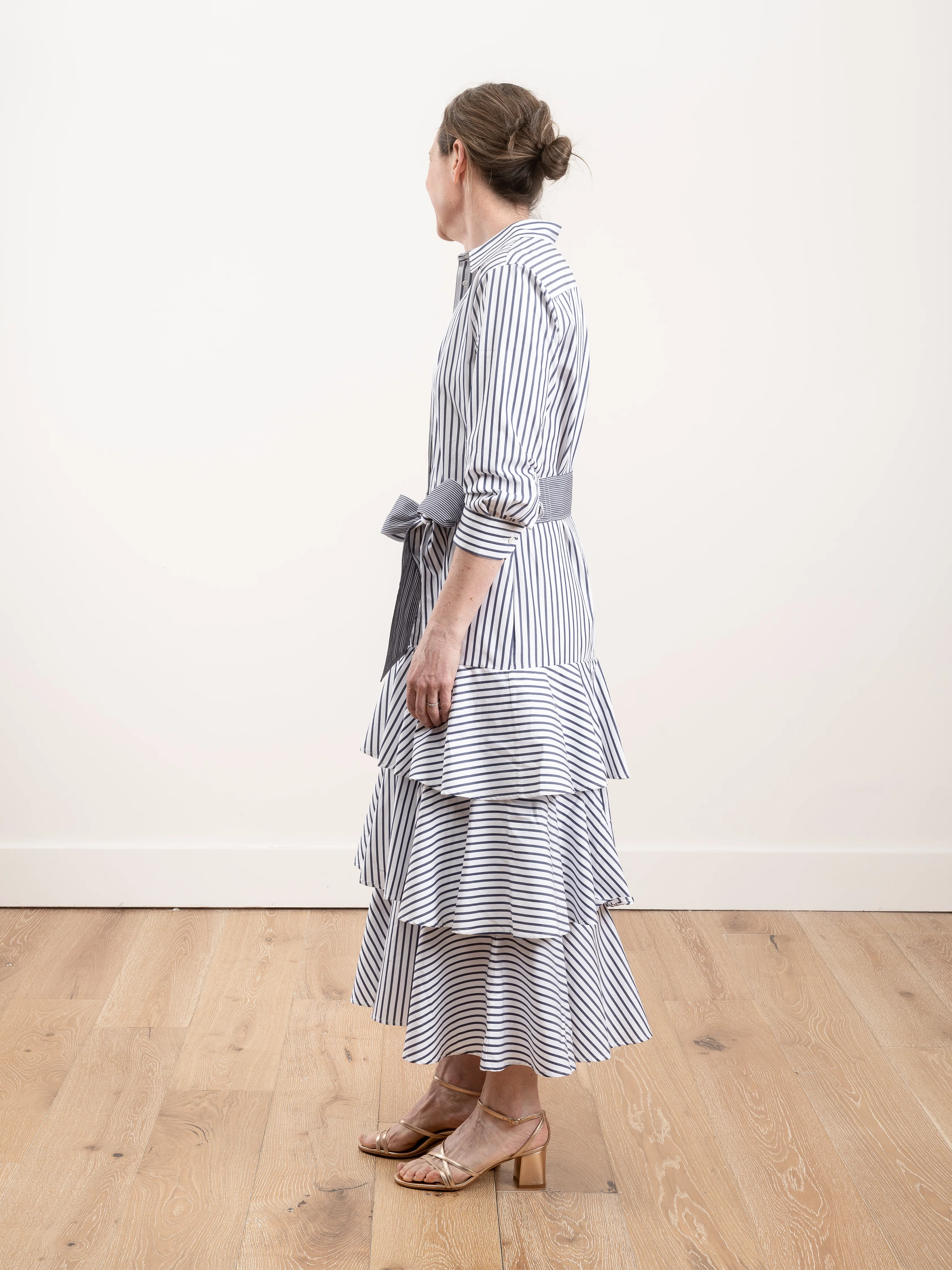 mynaxa dress - stripe navy - Image 3