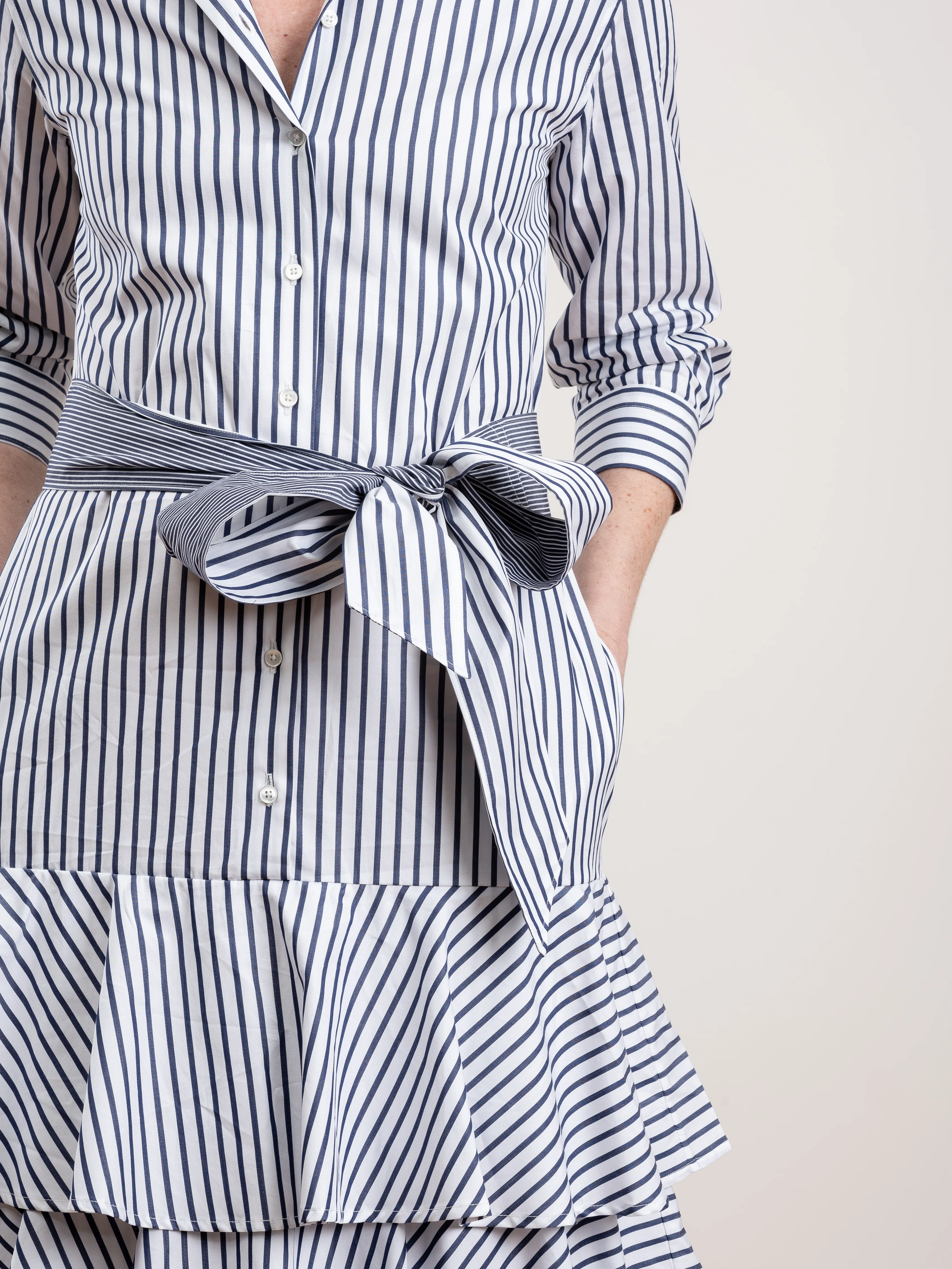 mynaxa dress - stripe navy - Image 6