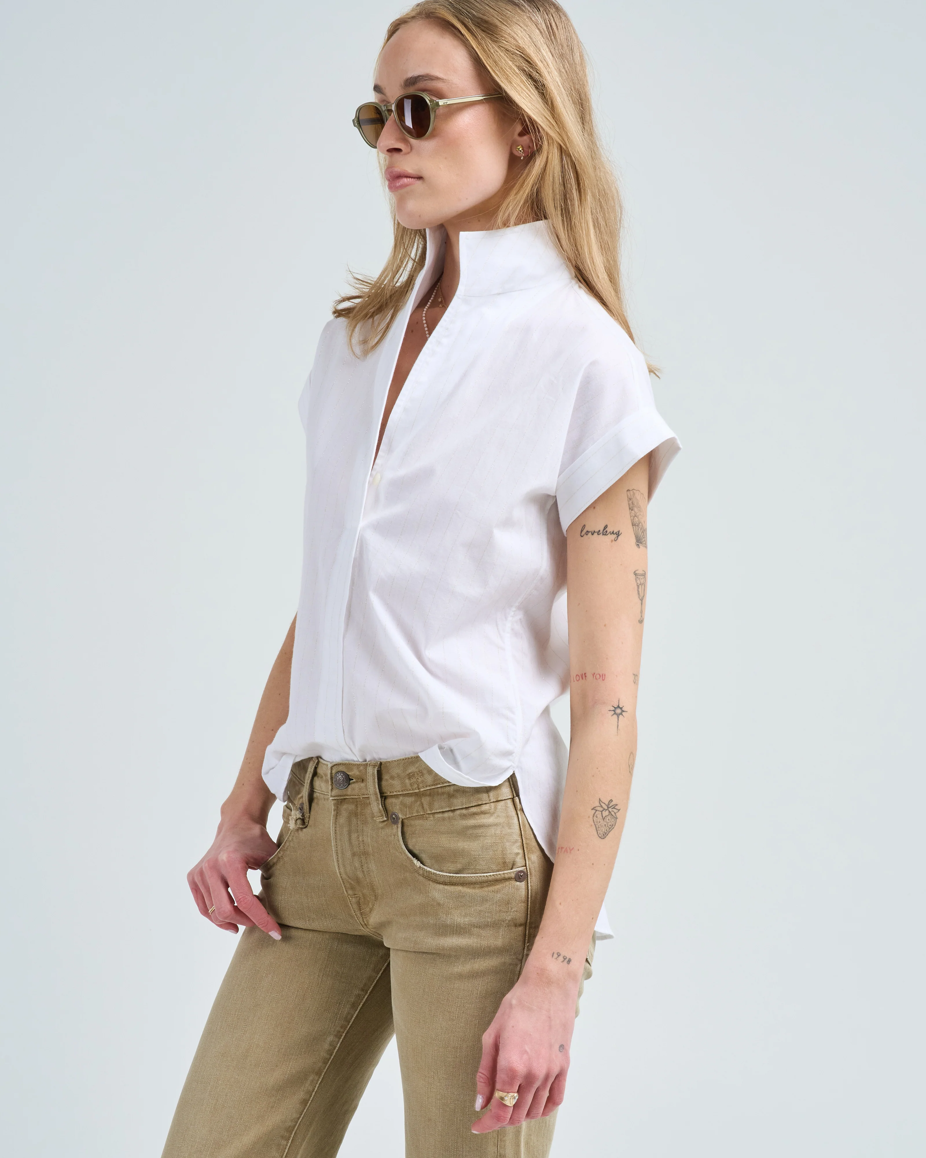 high roller cap sleeve shirt