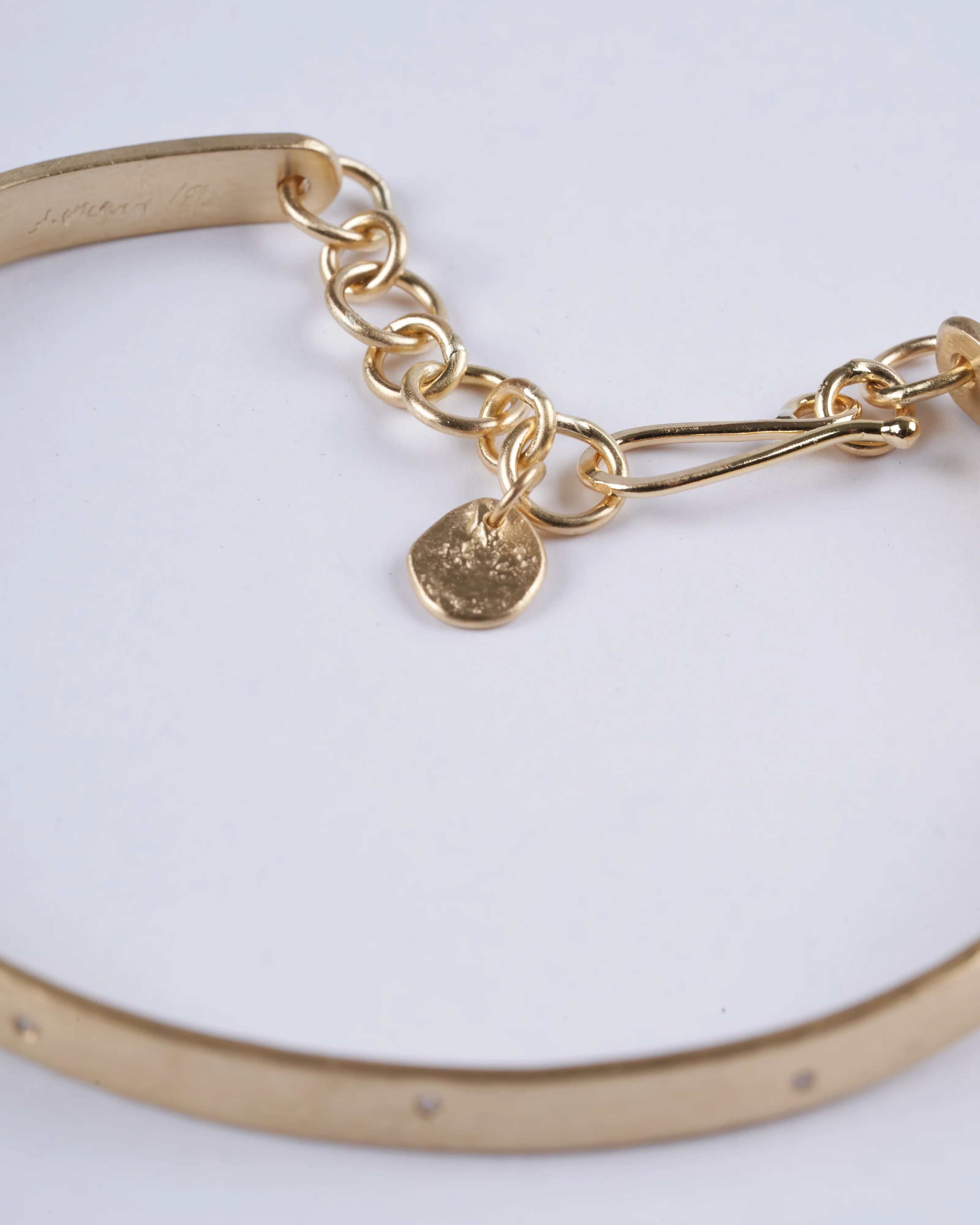 4mm parchment bracelet - gold - Image 3