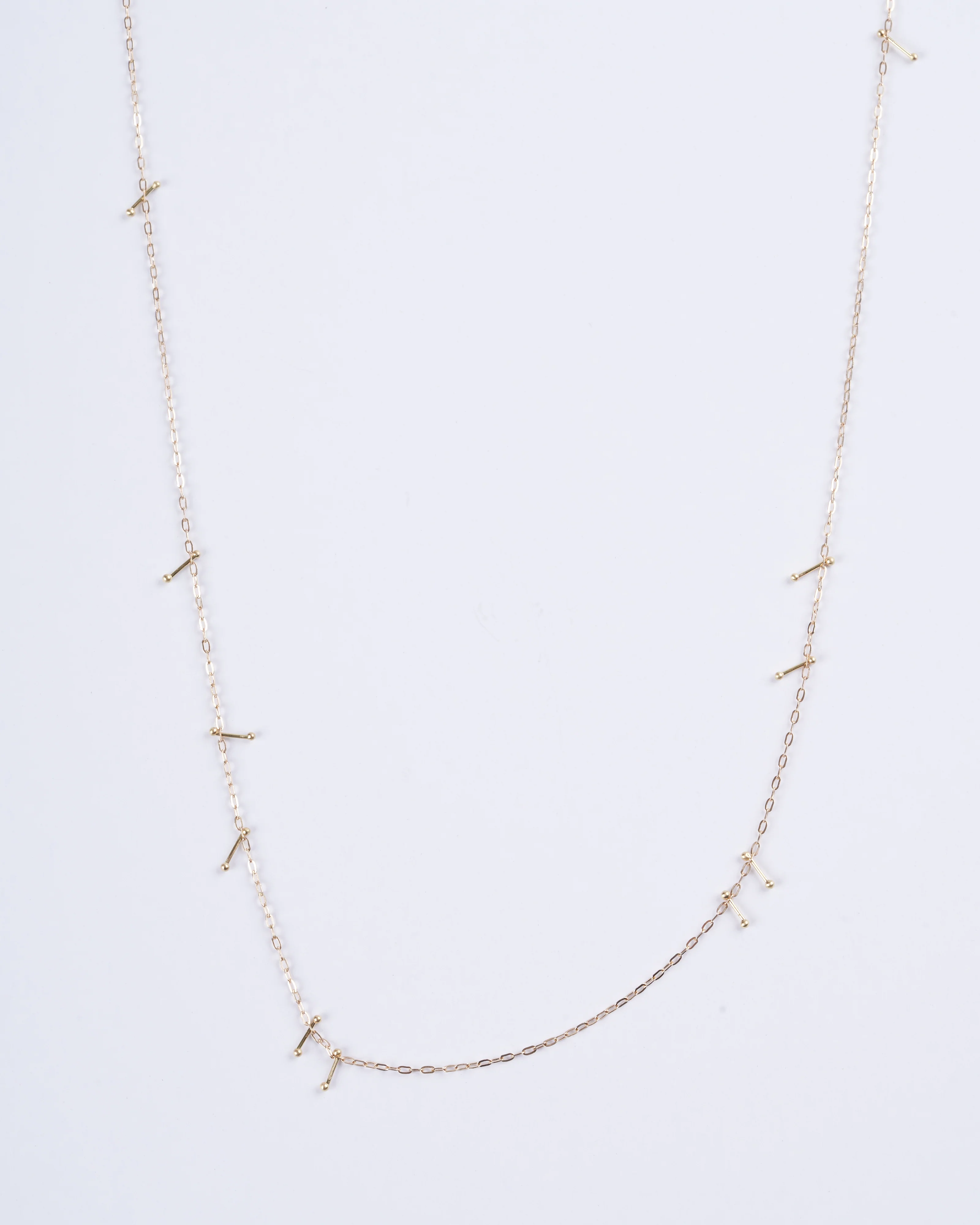 harbor necklace with pins - gold