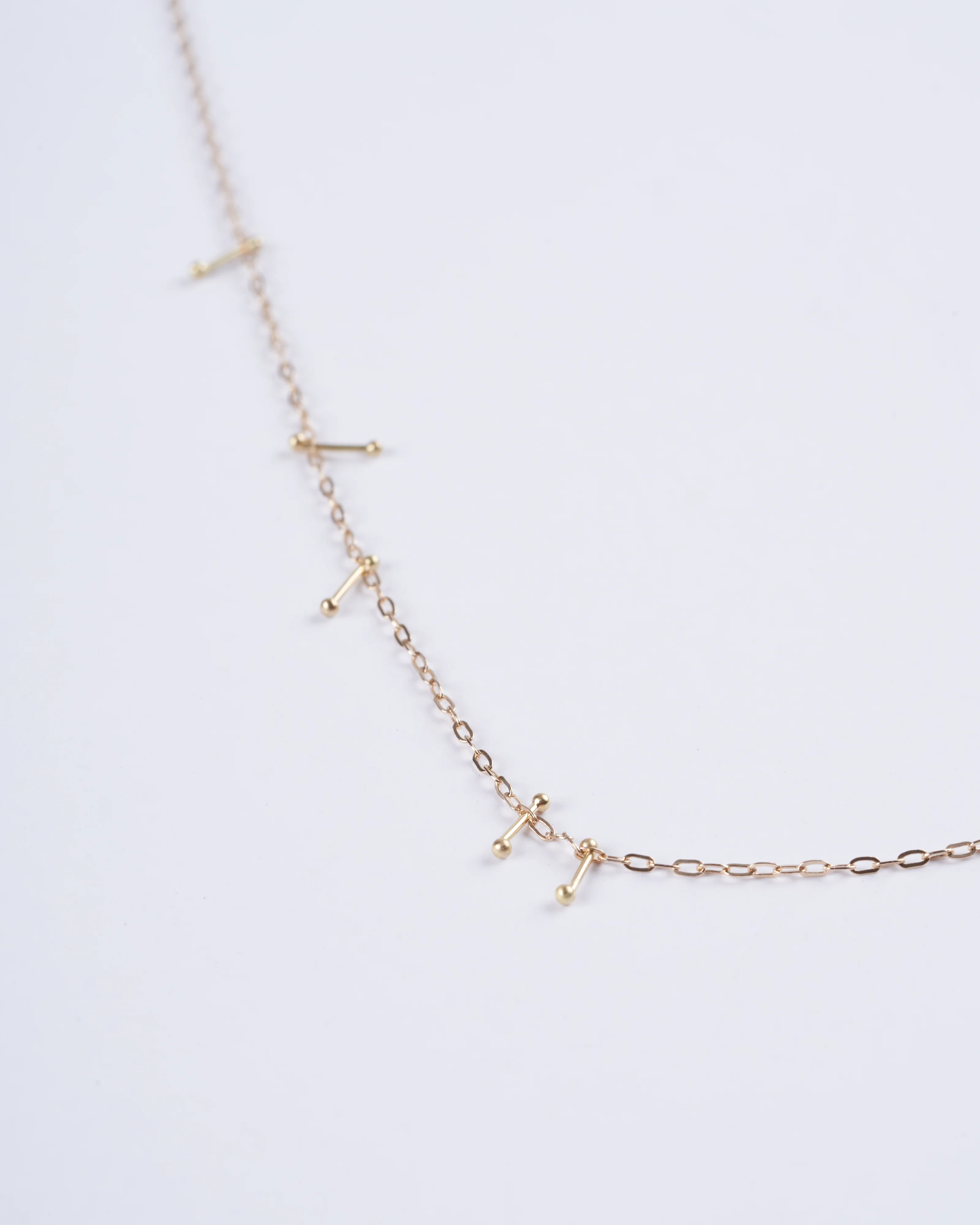 harbor necklace with pins - gold - Image 2
