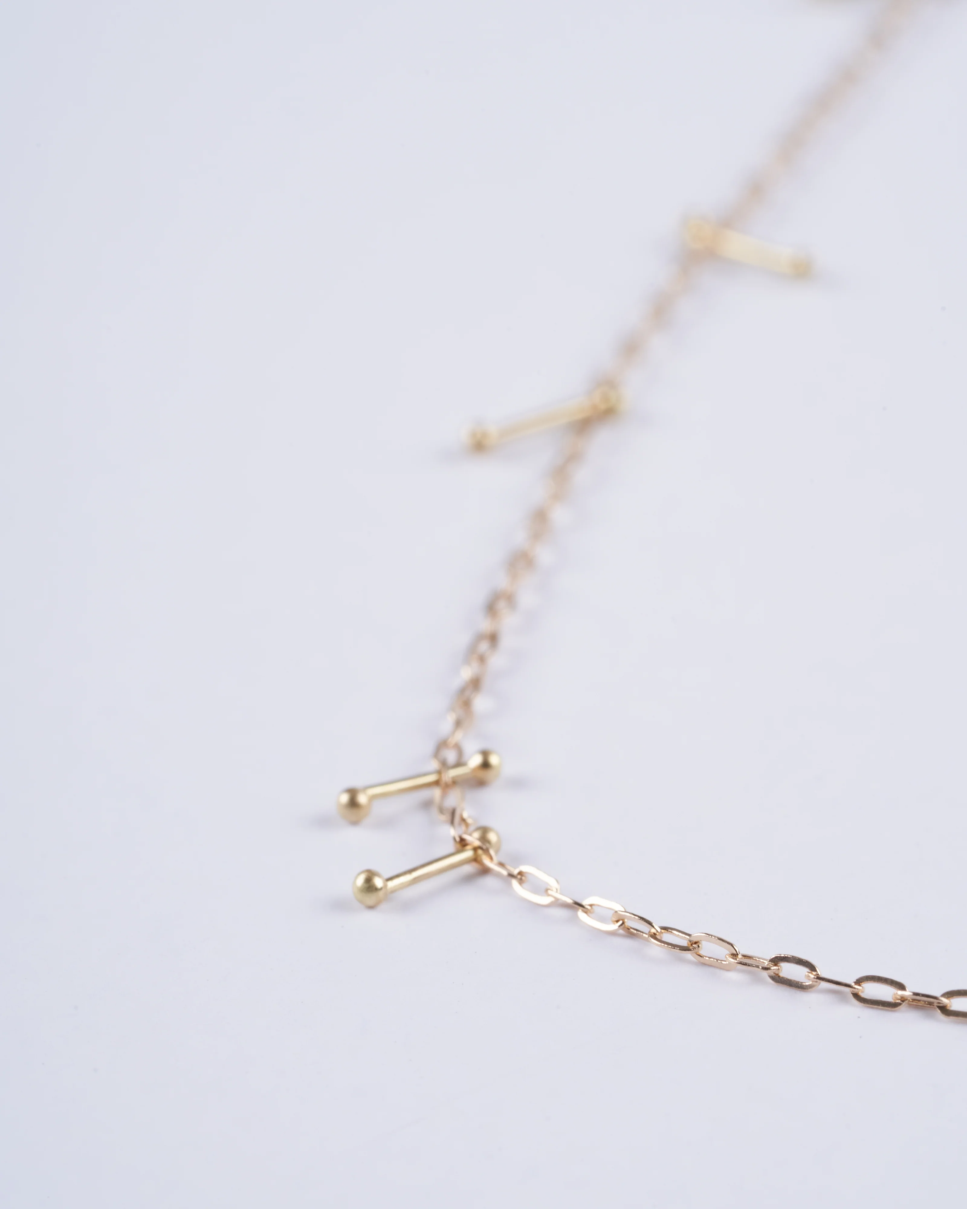 harbor necklace with pins - gold - Image 4