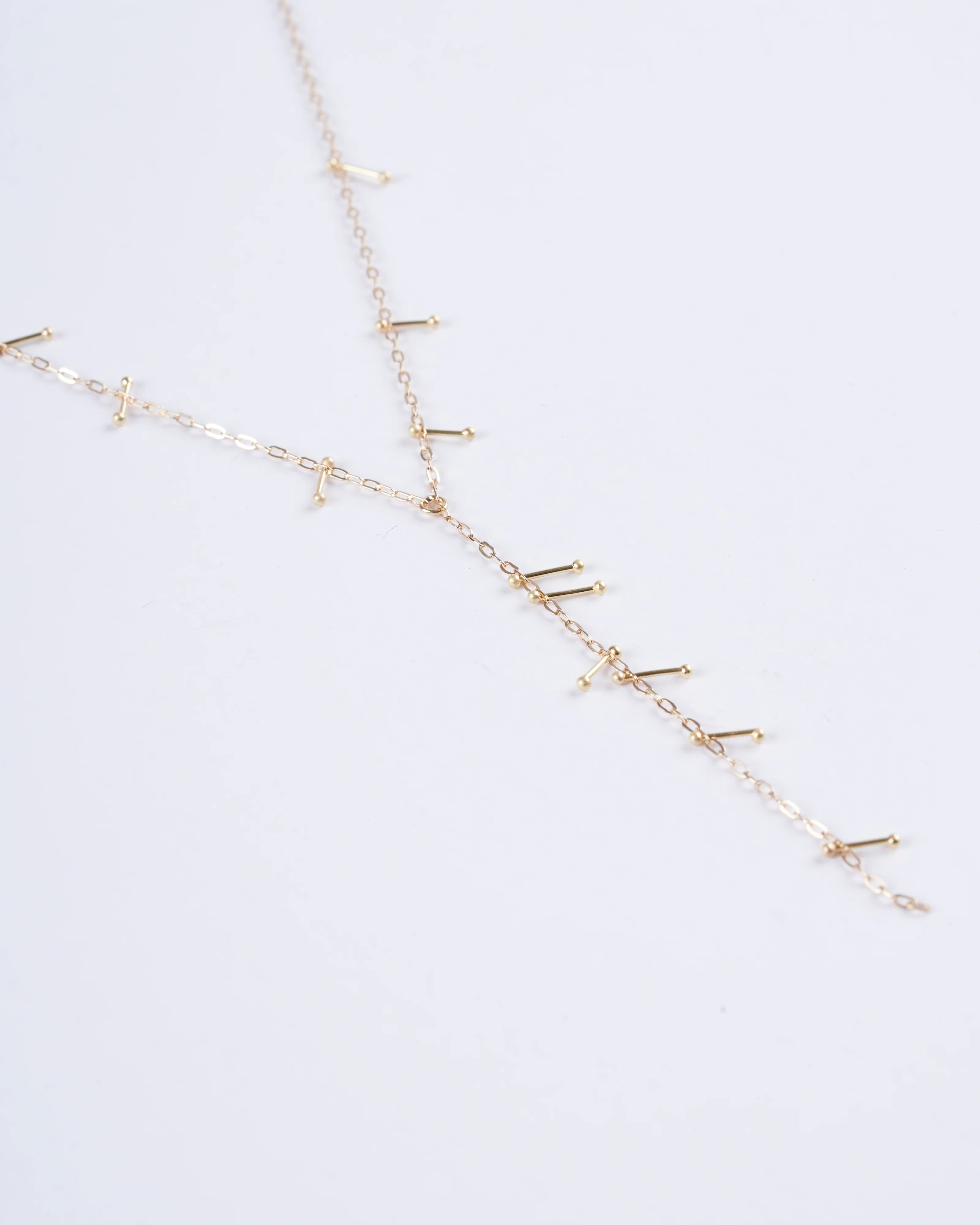 juniper necklace with pins - gold - Image 2