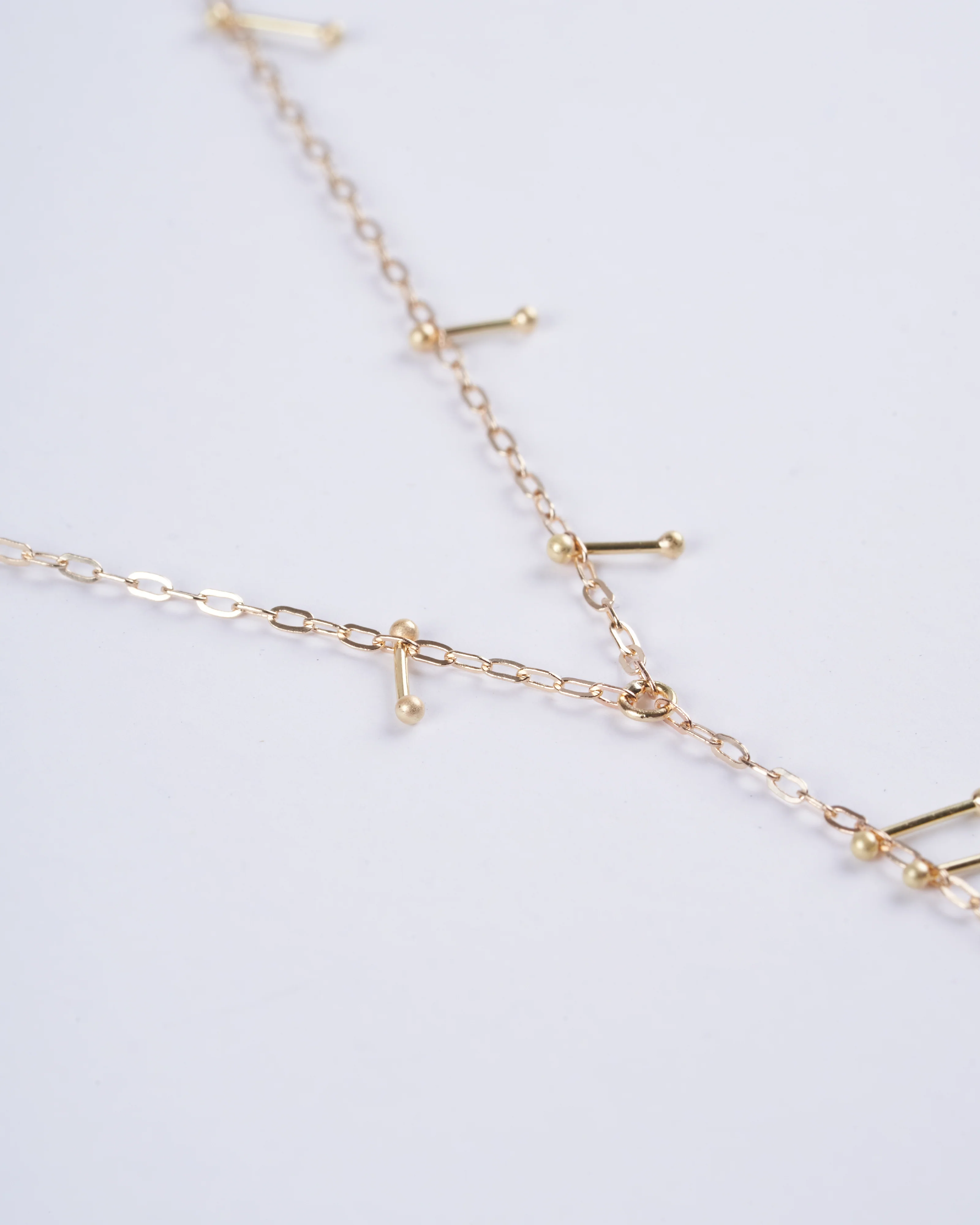 juniper necklace with pins - gold - Image 3