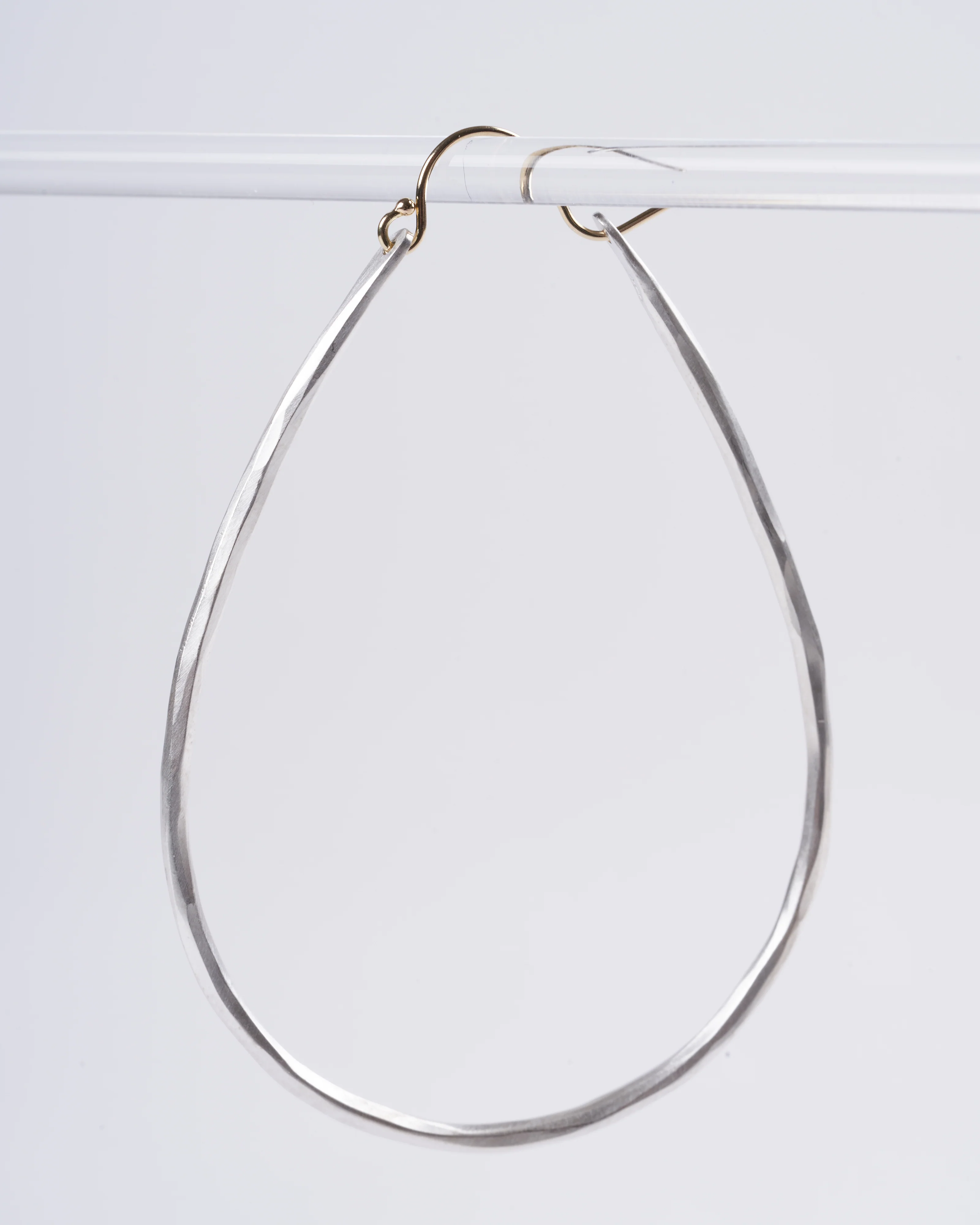 large anjou hoops - silver - Image 2
