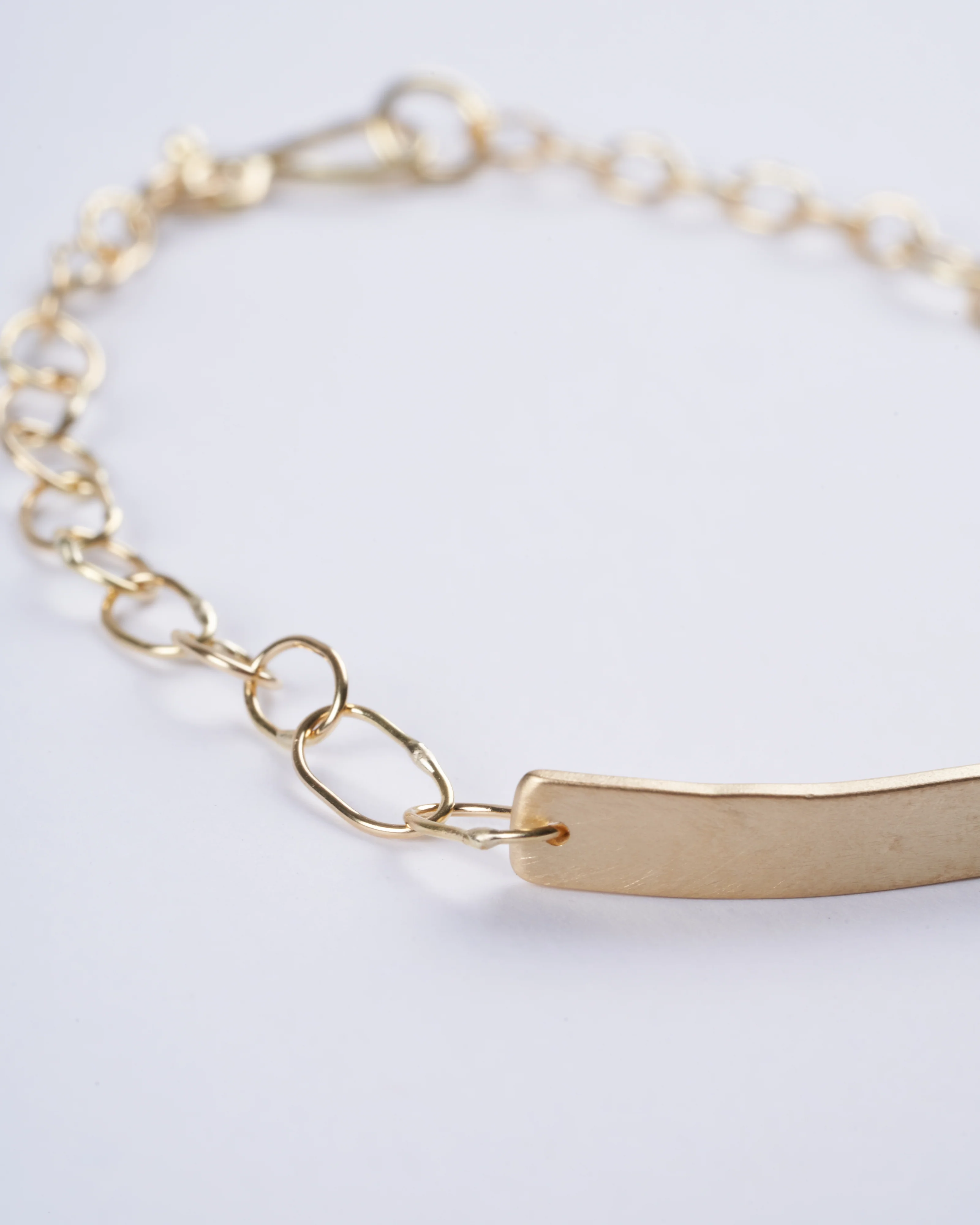 parchment id bracelet - gold - Image 3