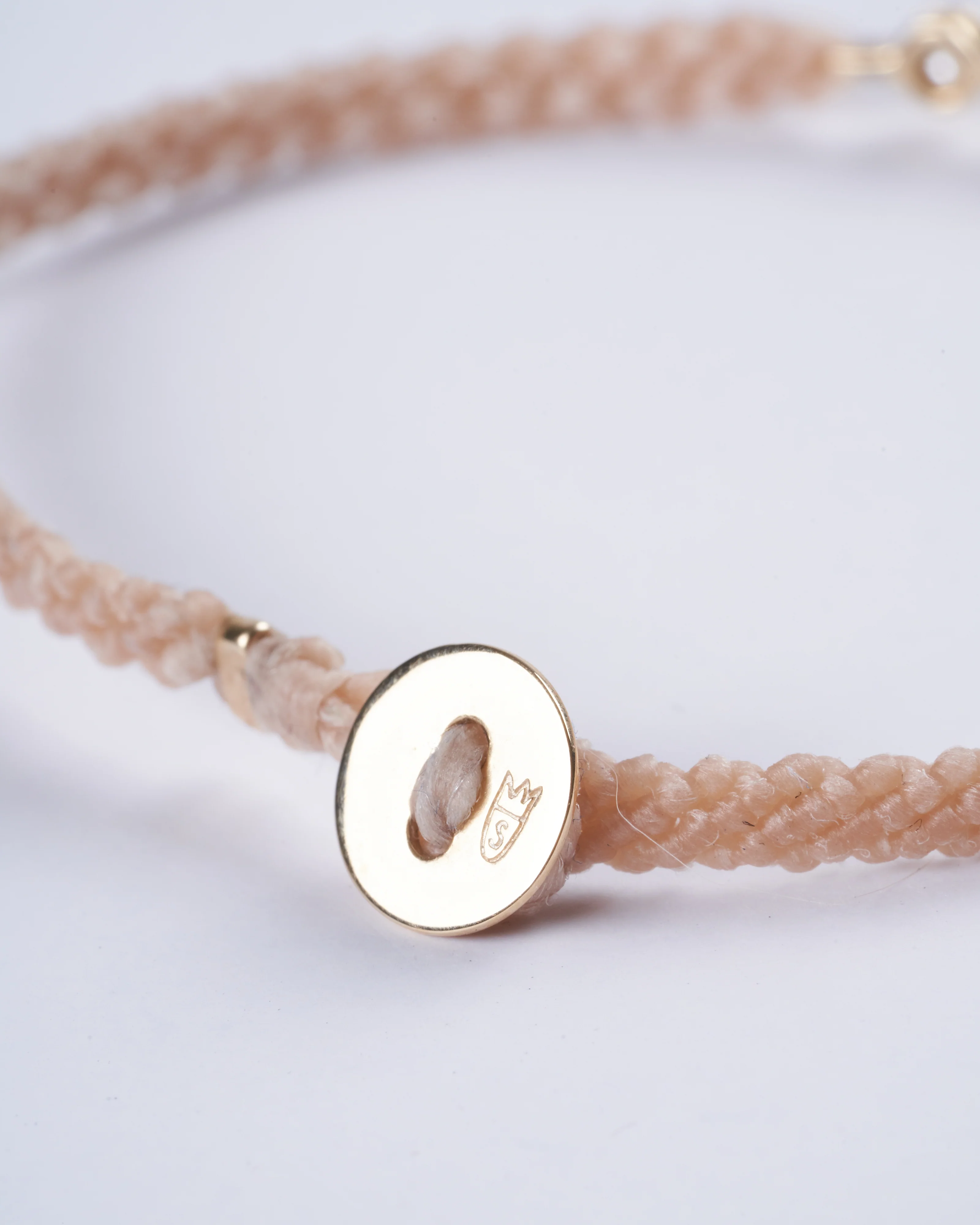 classic diamond bracelet in natural - natural nylon and stone - Image 3
