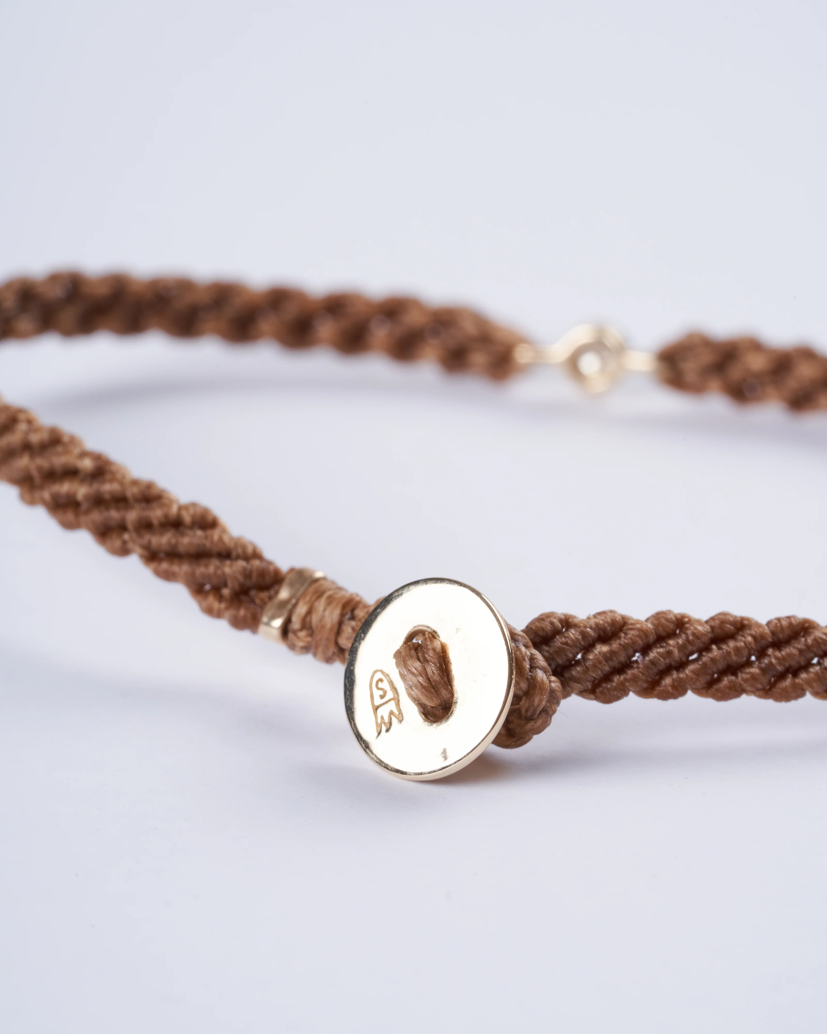 classic diamond bracelet in toffee - toffee nylon and stone - Image 3