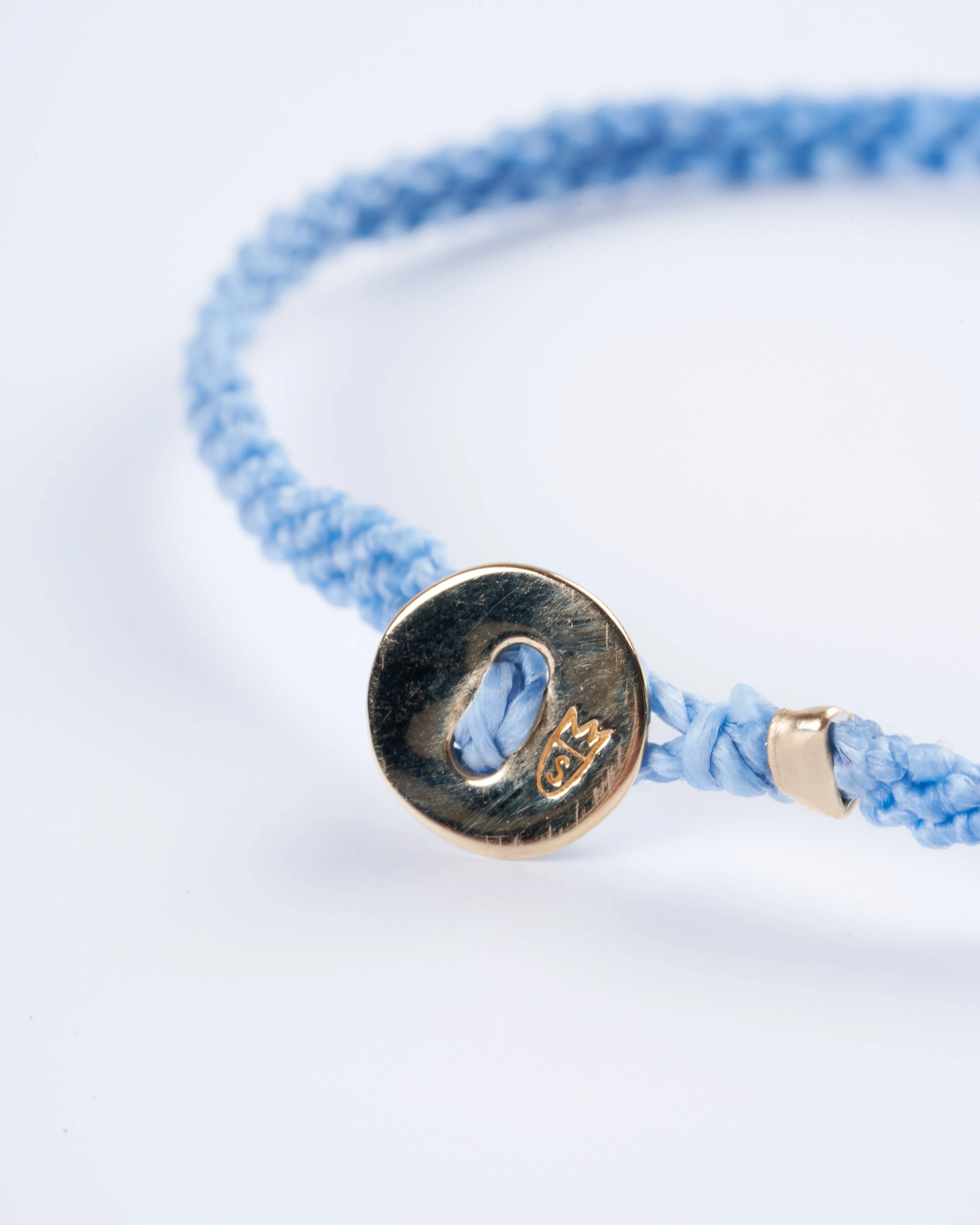 classic diamond bracelet in tropical blue - gold - Image 4