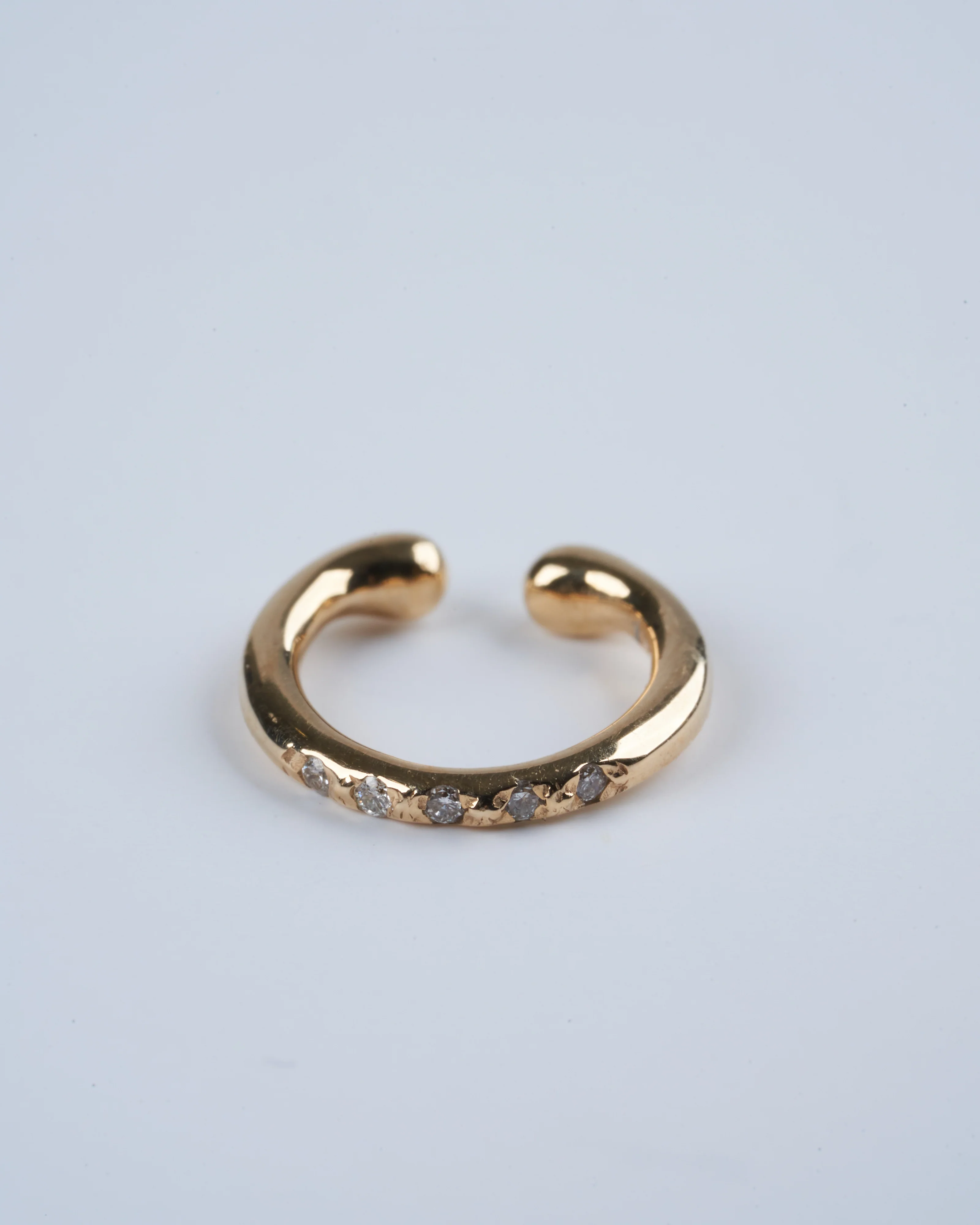 diamond ear cuff - gold