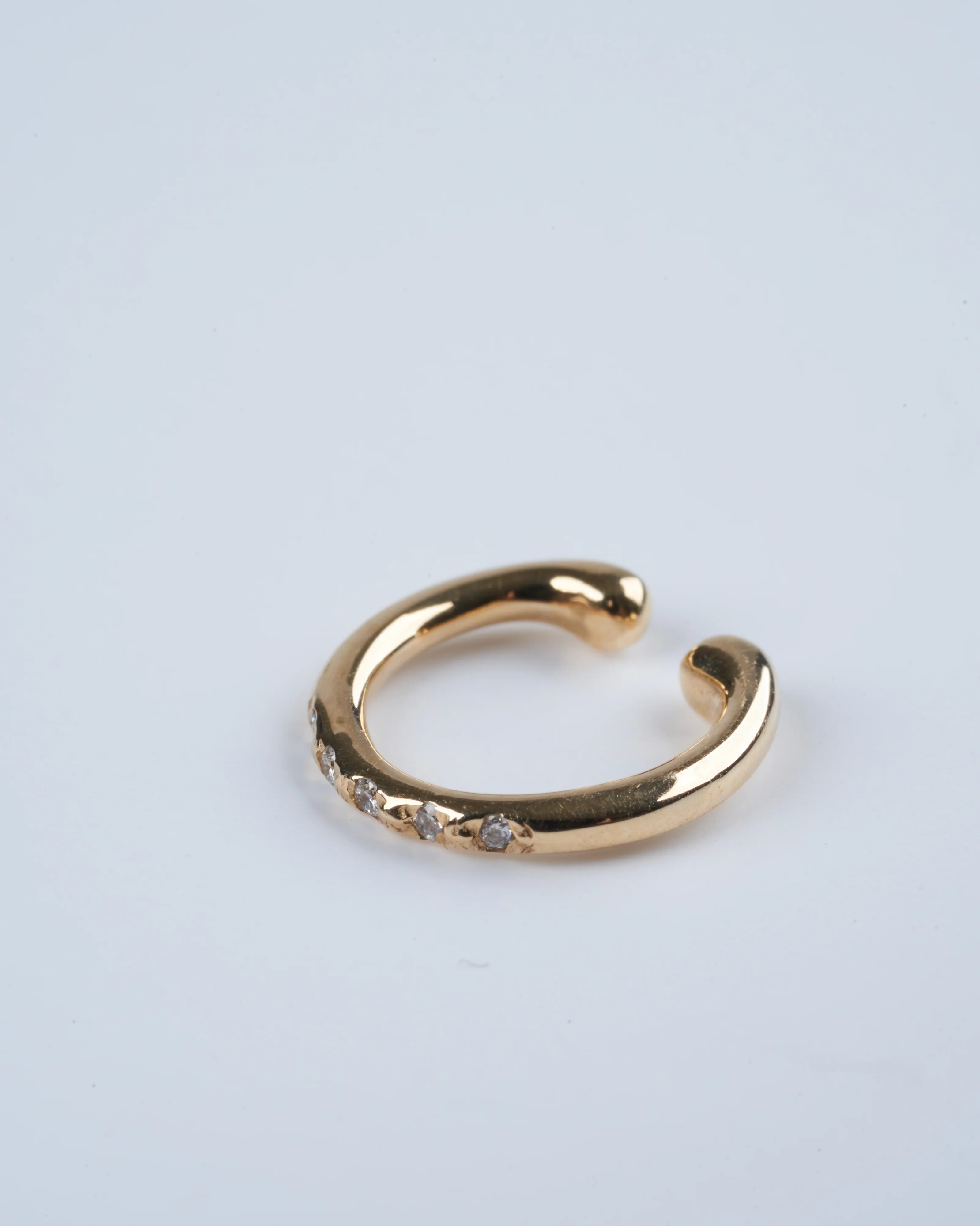 diamond ear cuff - gold - Image 2