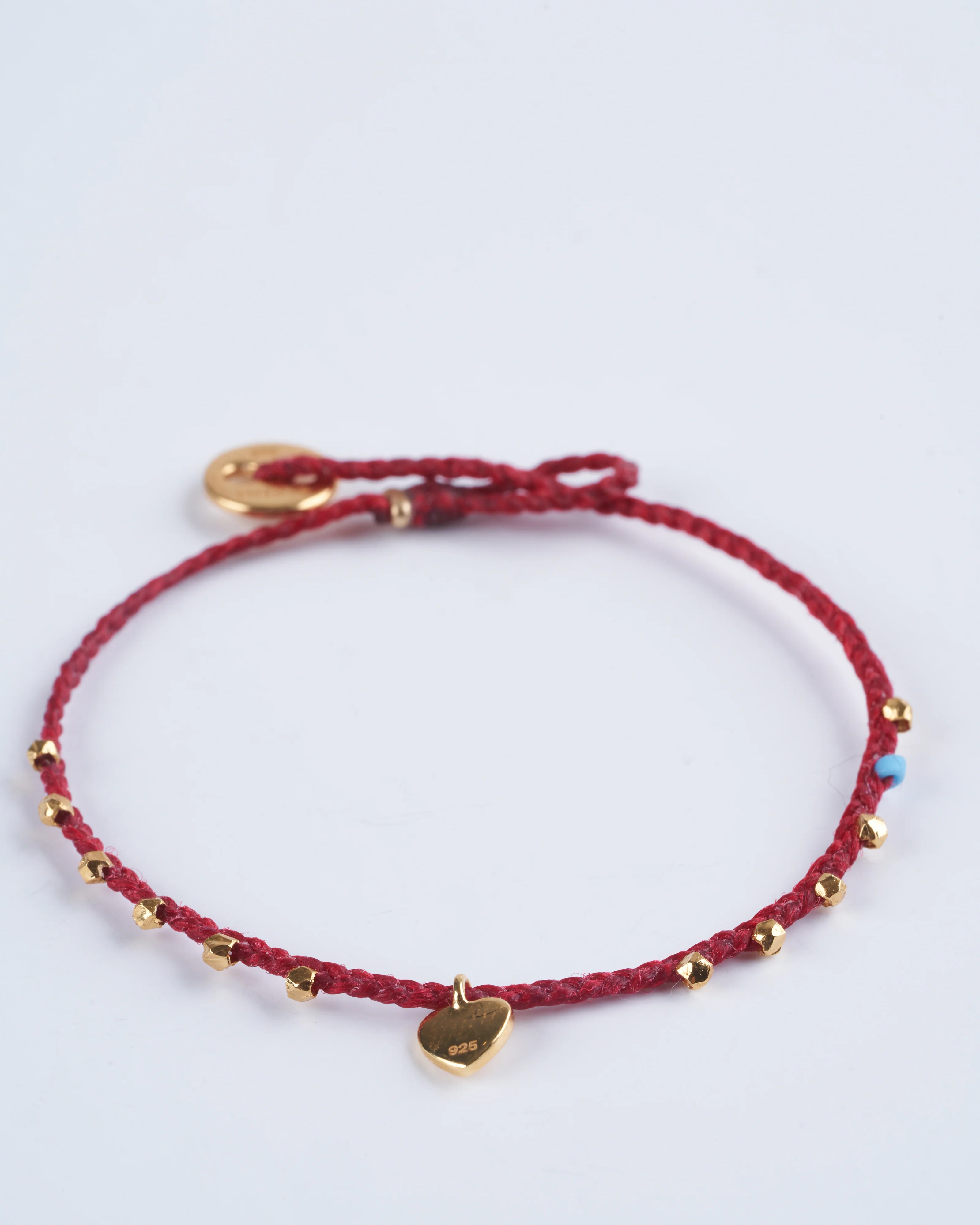 easygoing diamond heart charm bracelet - red - Image 2