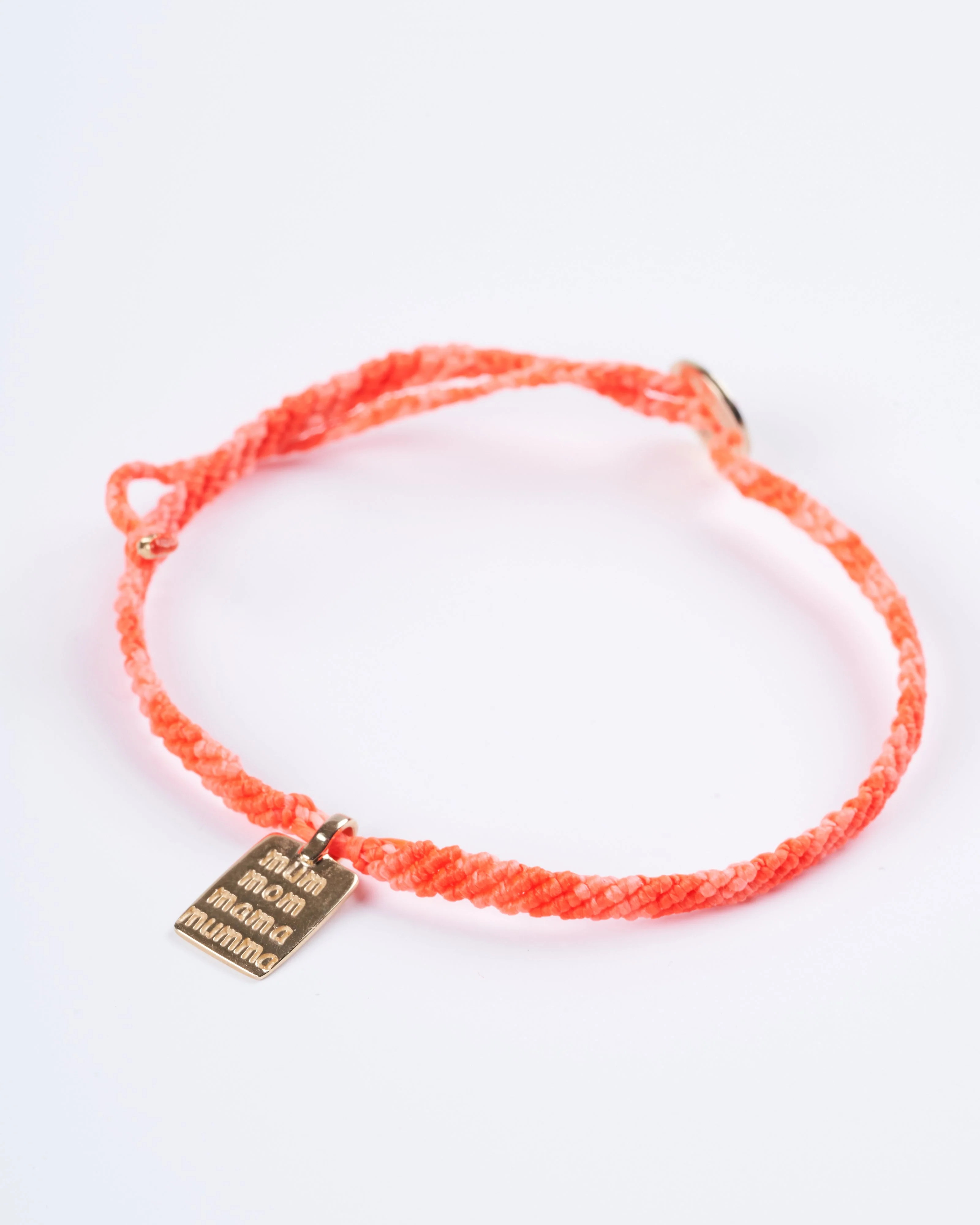 mumma tag macrame bracelet - gold - Image 3