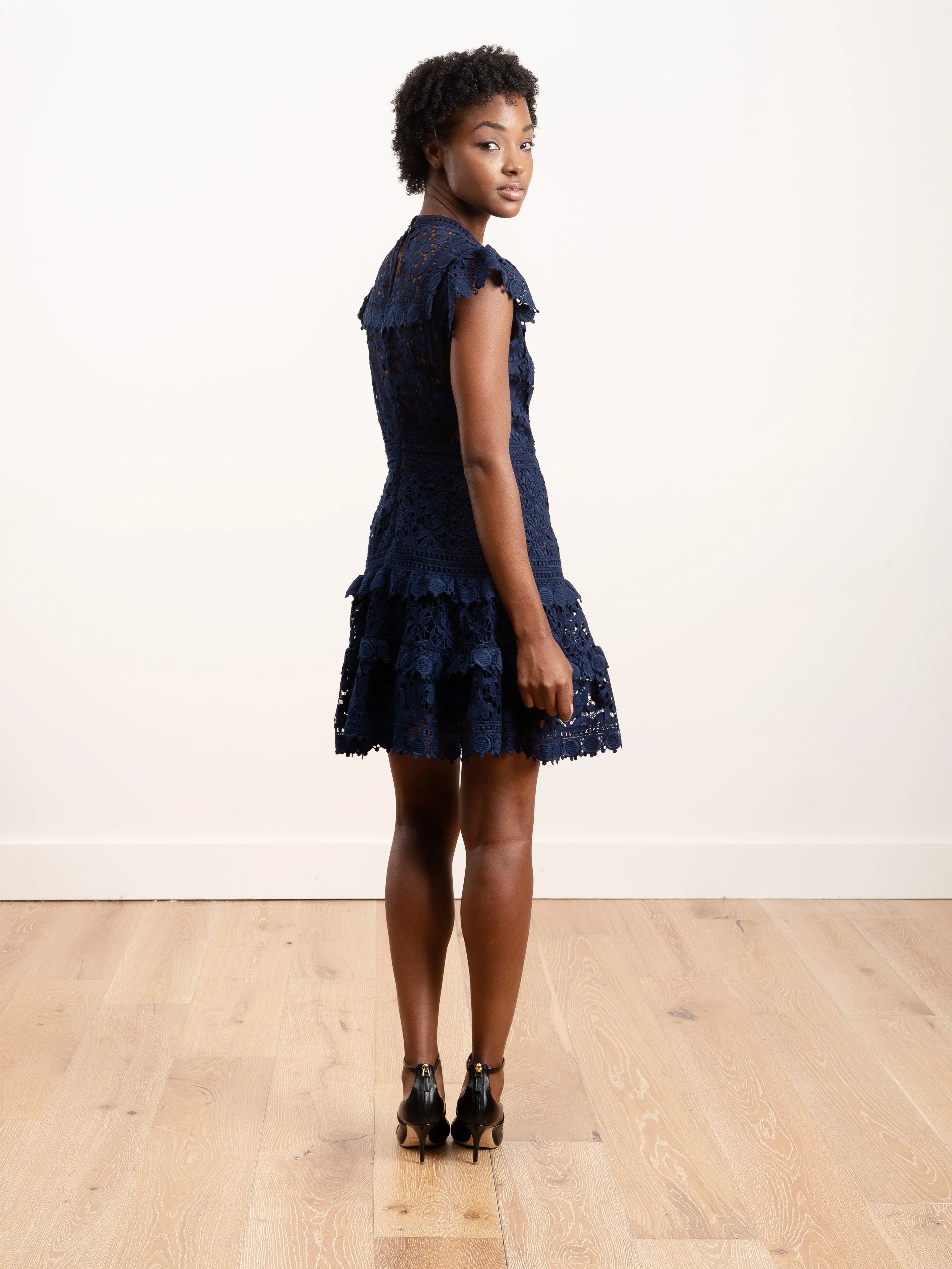 abby puff sleeve short dress - Image 2