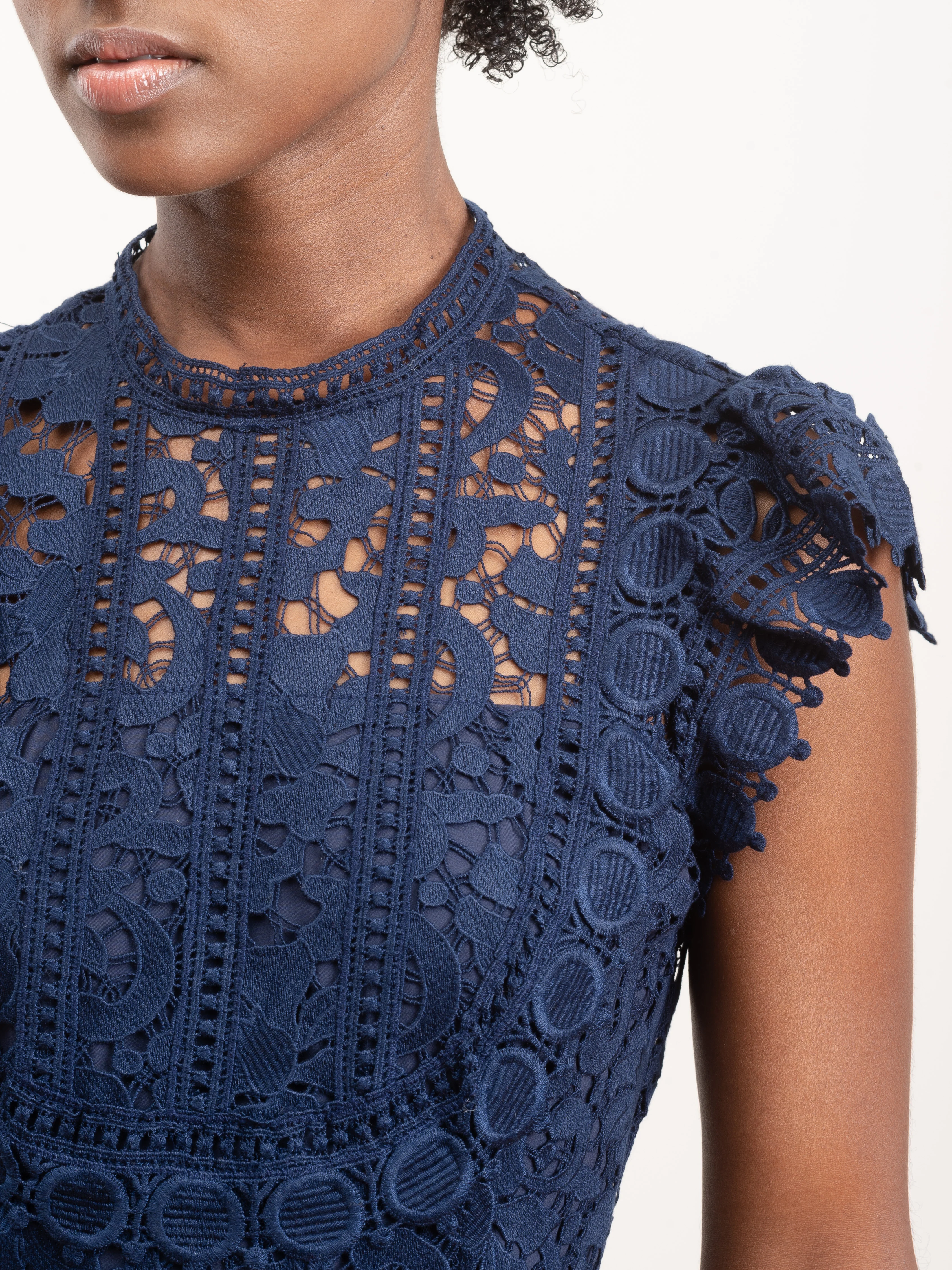 abby puff sleeve short dress - Image 4