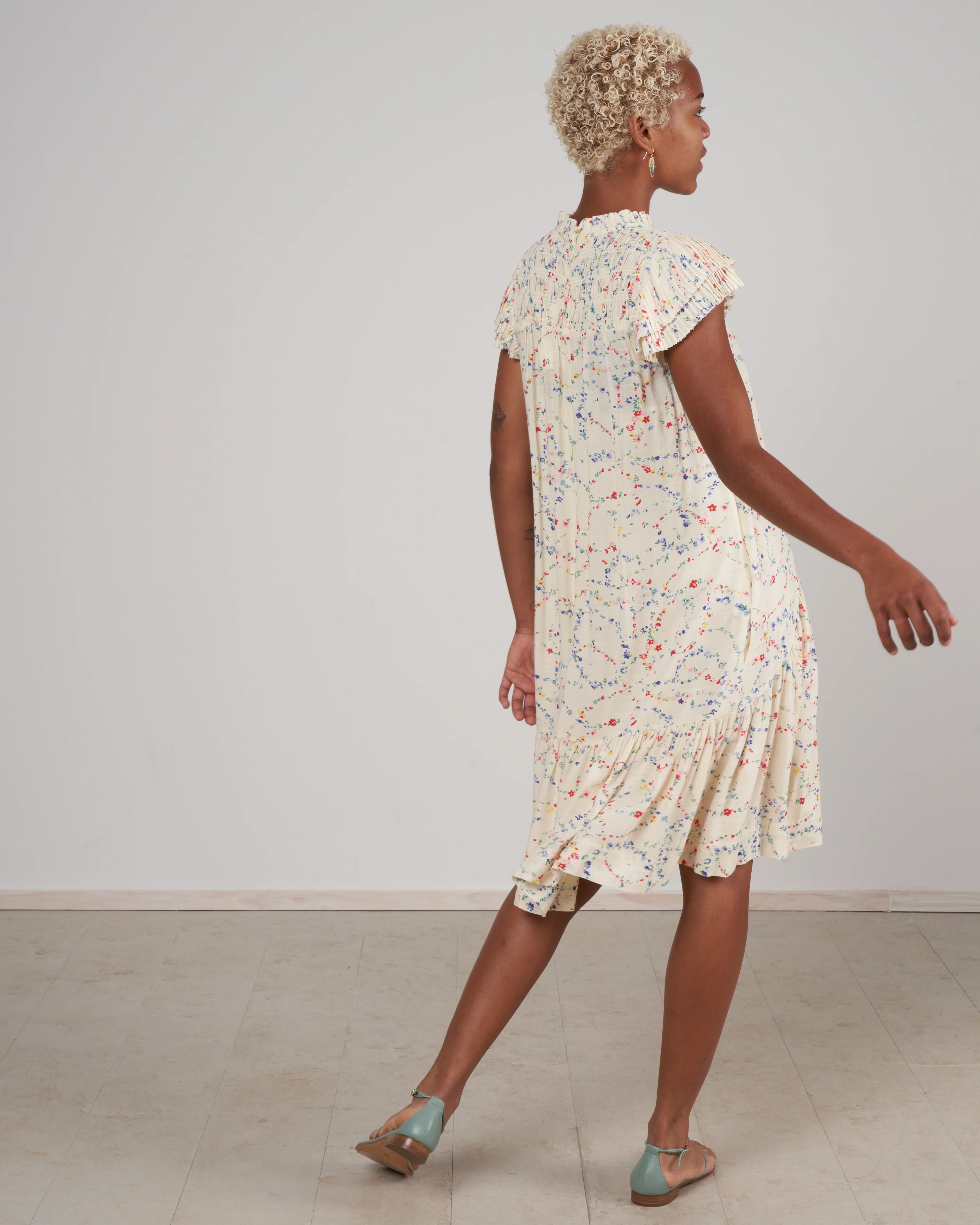 alison print s/slv tiered tunic- multi multi - Image 3