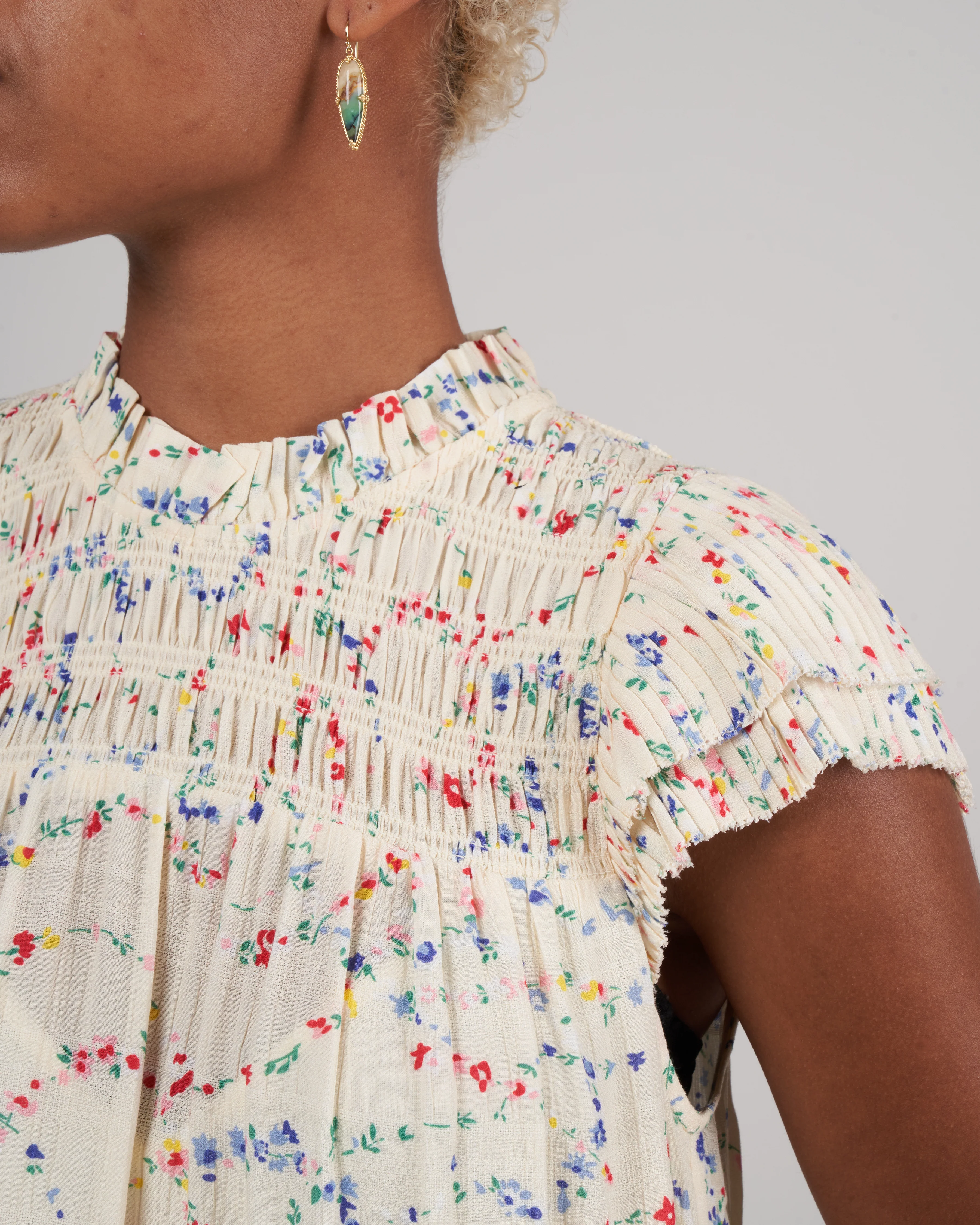 alison print s/slv tiered tunic- multi multi - Image 5