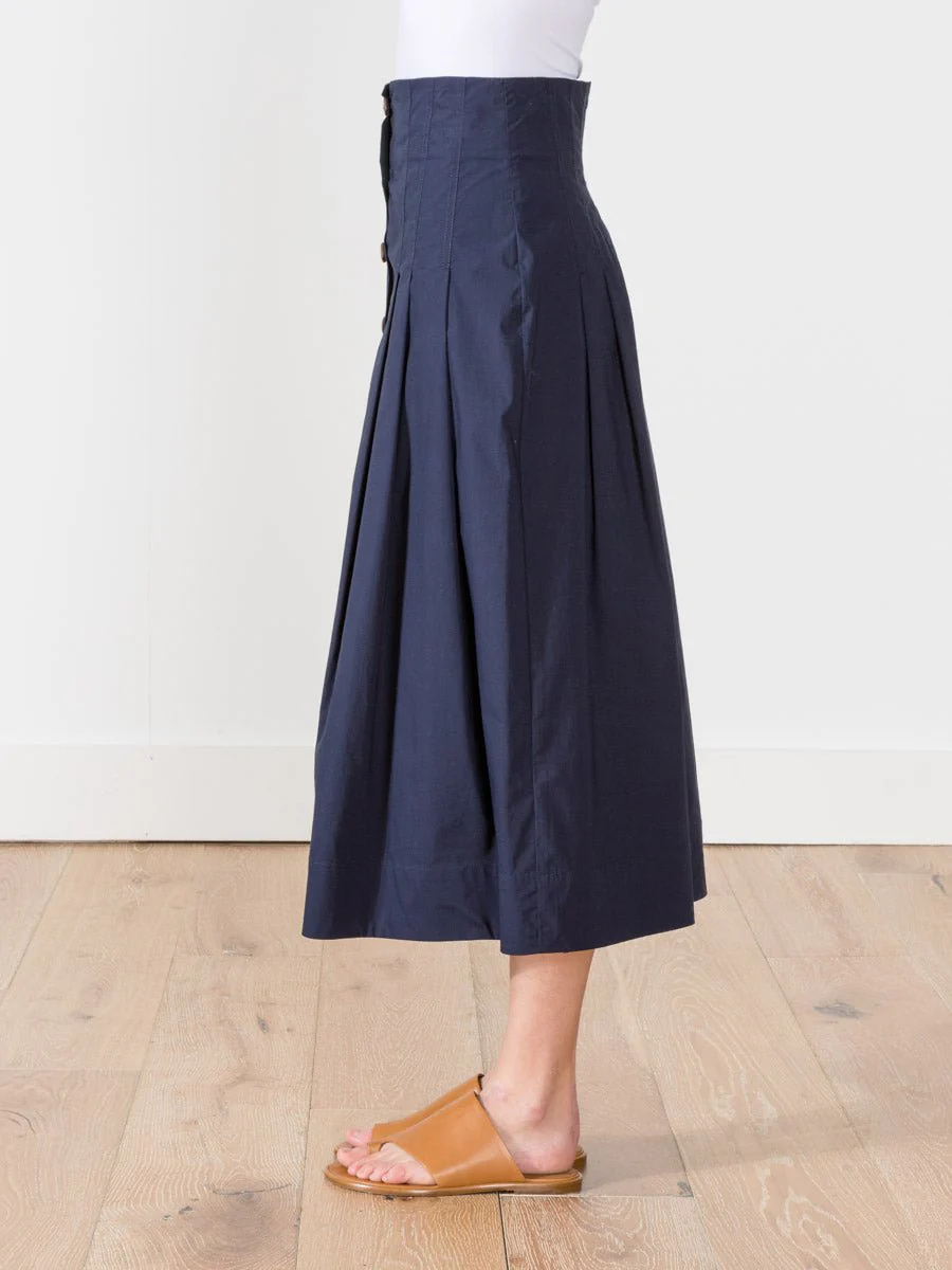 azalia pleated corset skirt - navy - Image 2