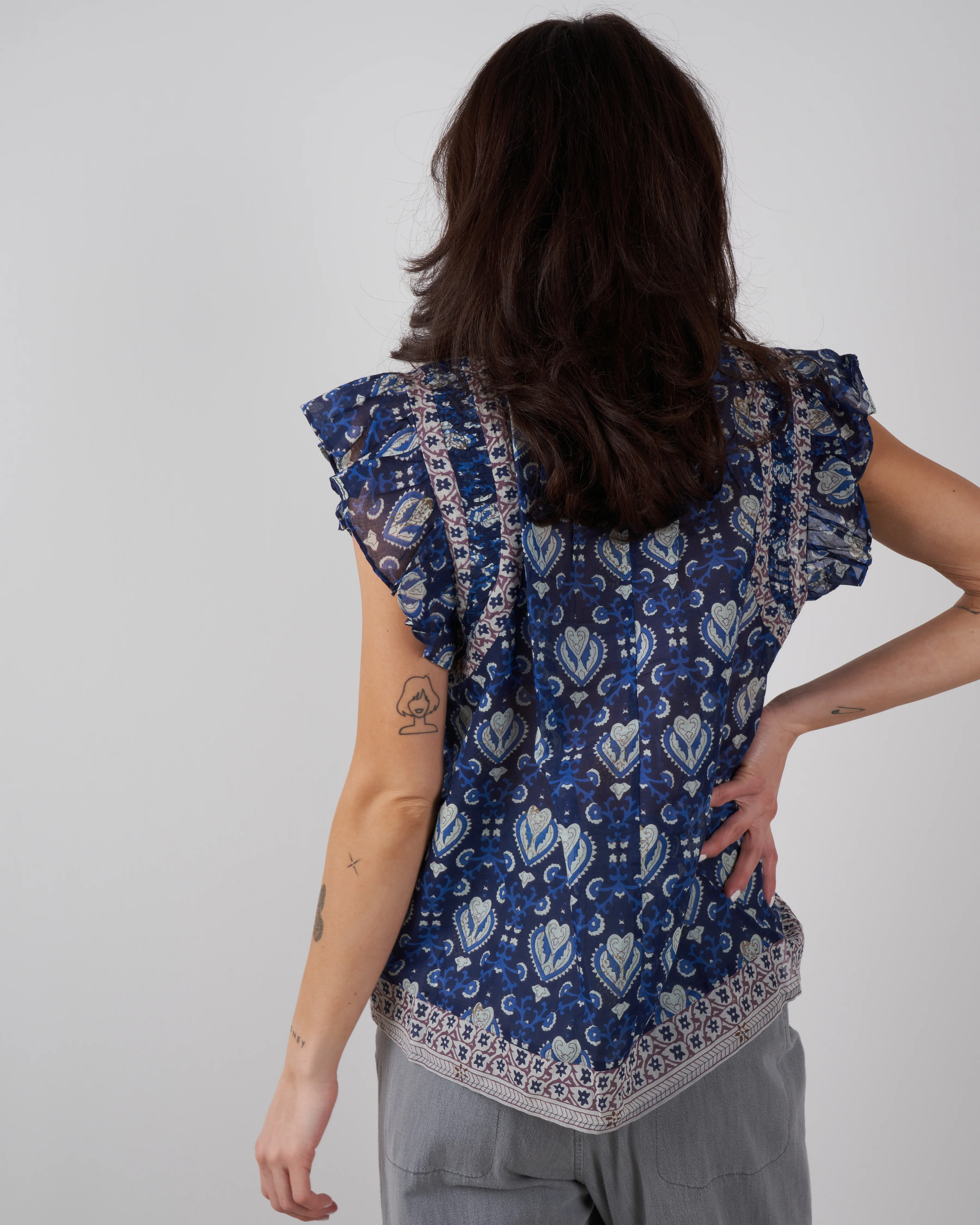 brigitte border tank - navy navy - Image 3