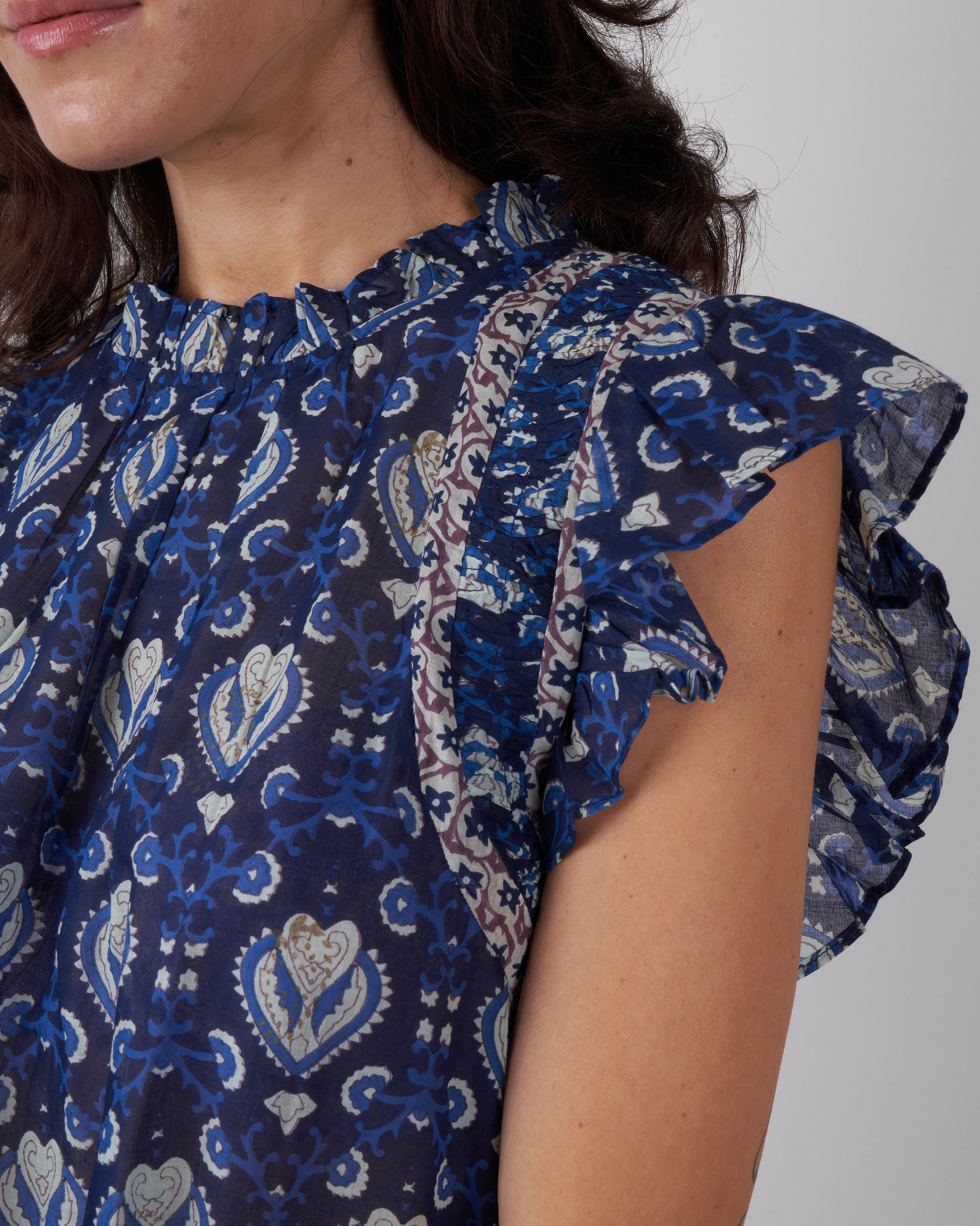 brigitte border tank - navy navy - Image 5