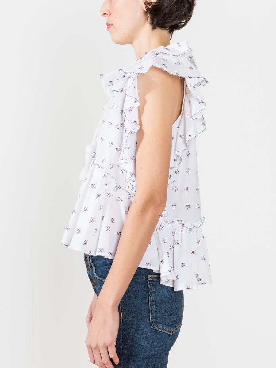colette flutter tank - white multi - Image 3
