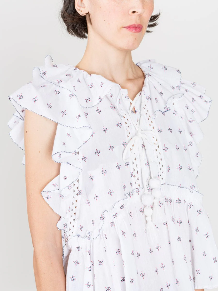 colette flutter tank - white multi - Image 5