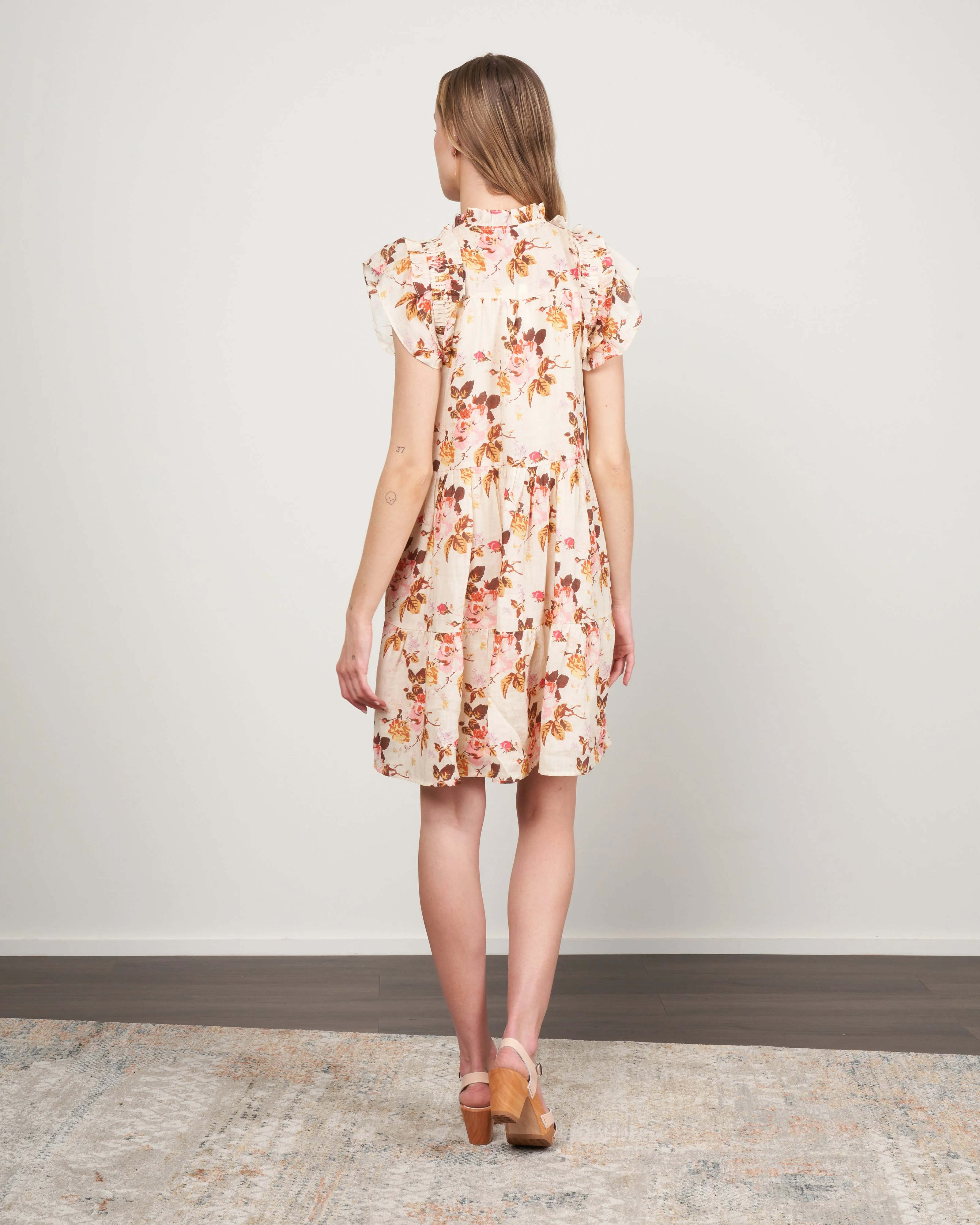 esme sleeve dress - cream - Image 3