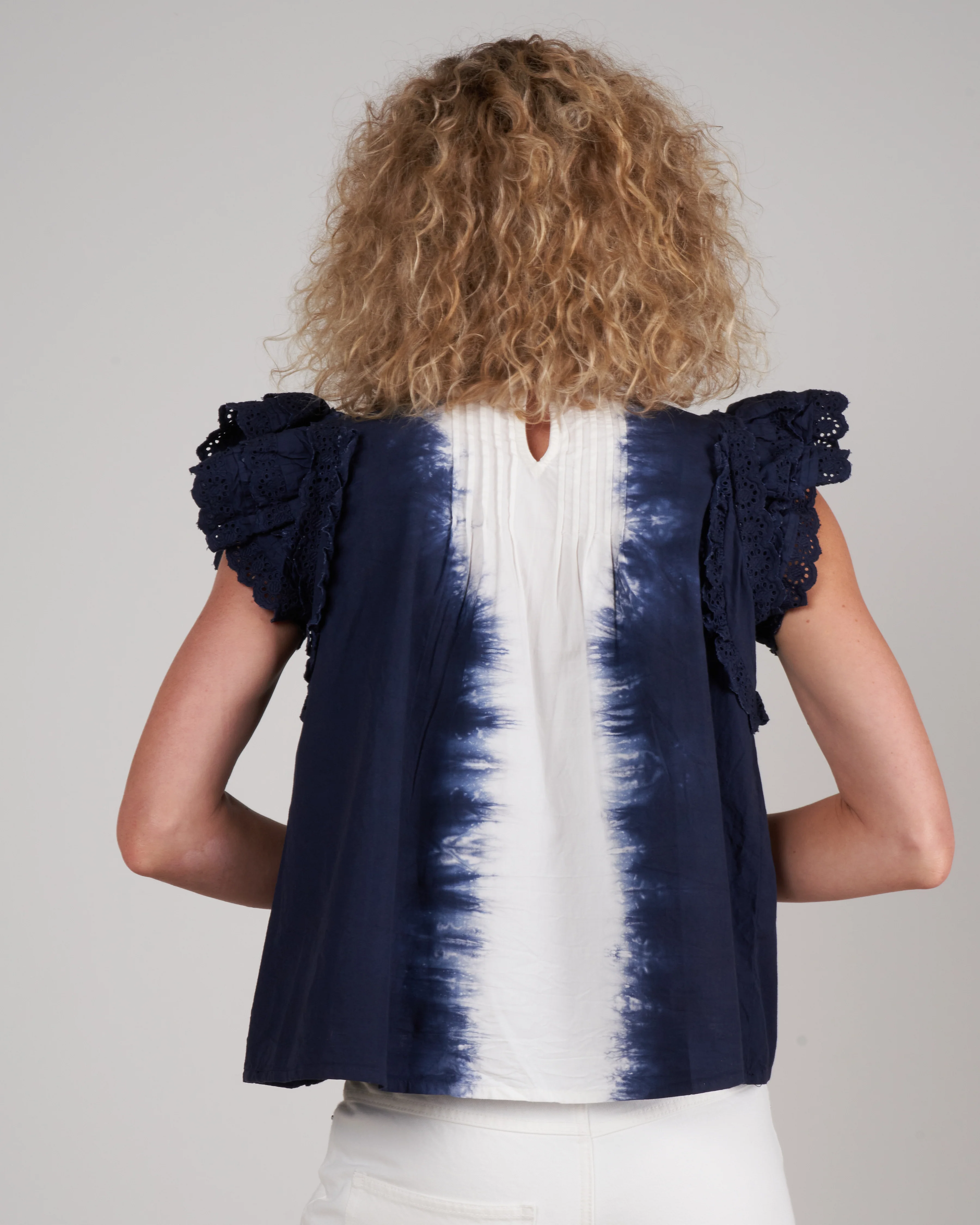 everlyn s/slv top- indigo indigo - Image 3