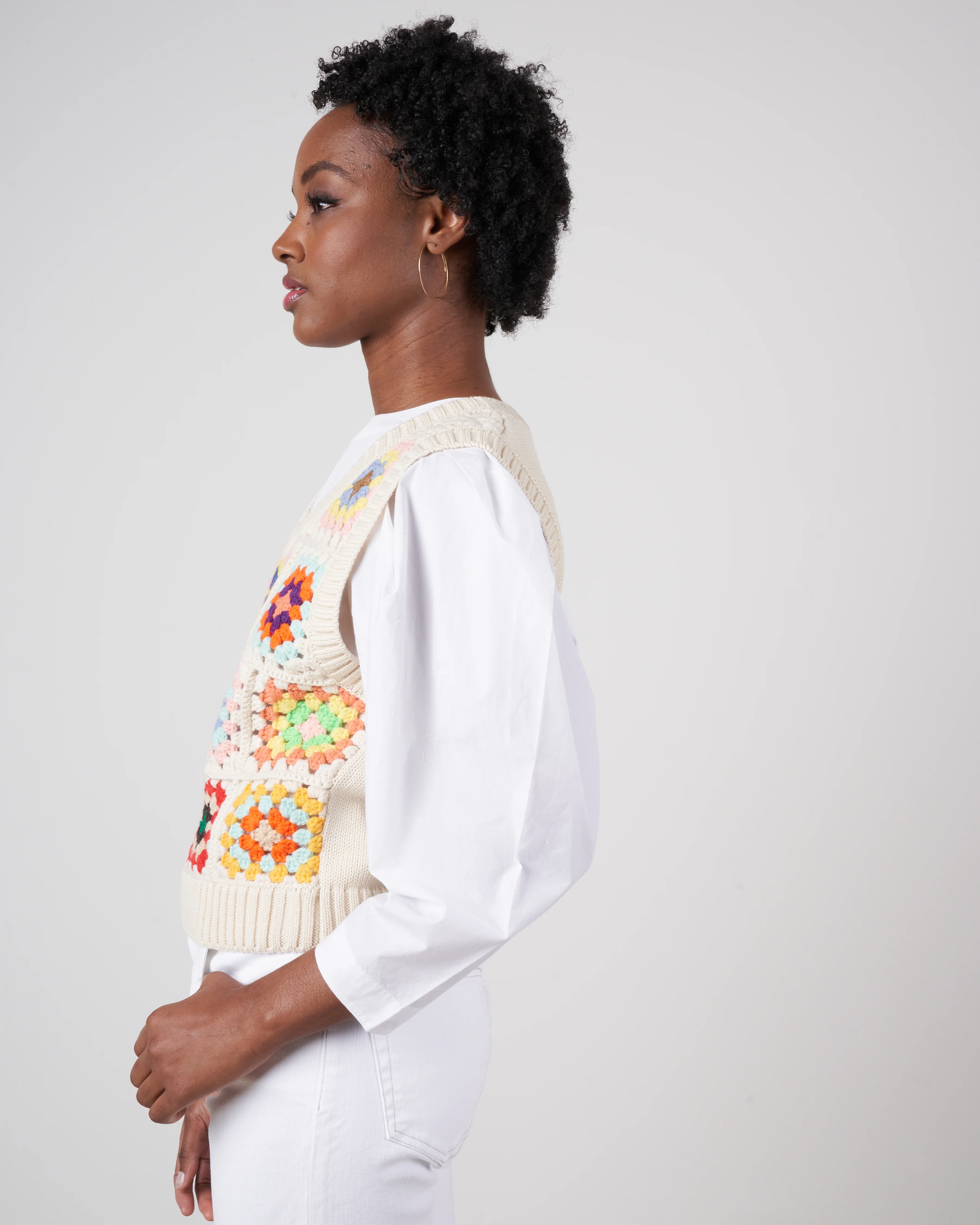gabriela crochet vest - multi - Image 2
