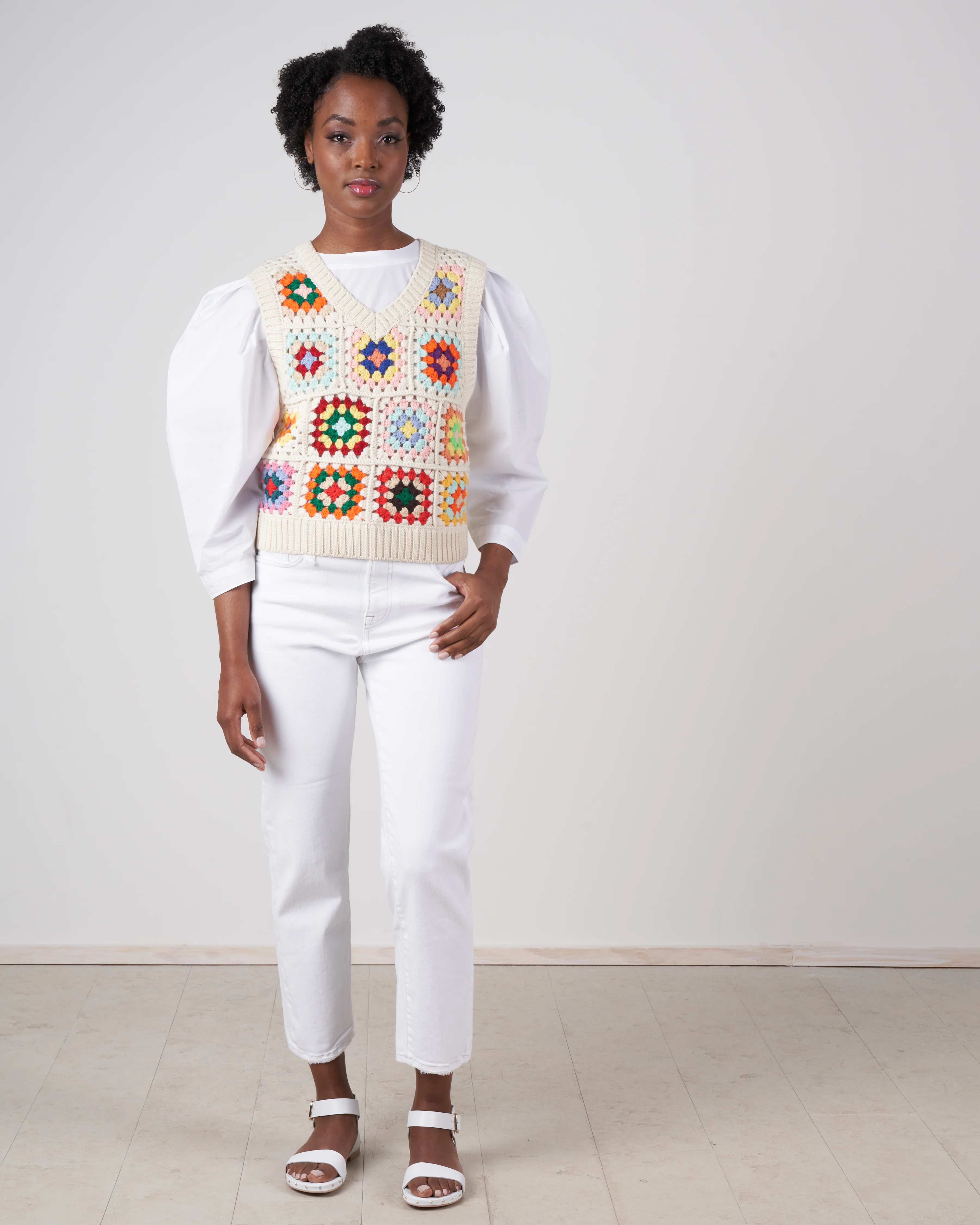 gabriela crochet vest - multi - Image 5