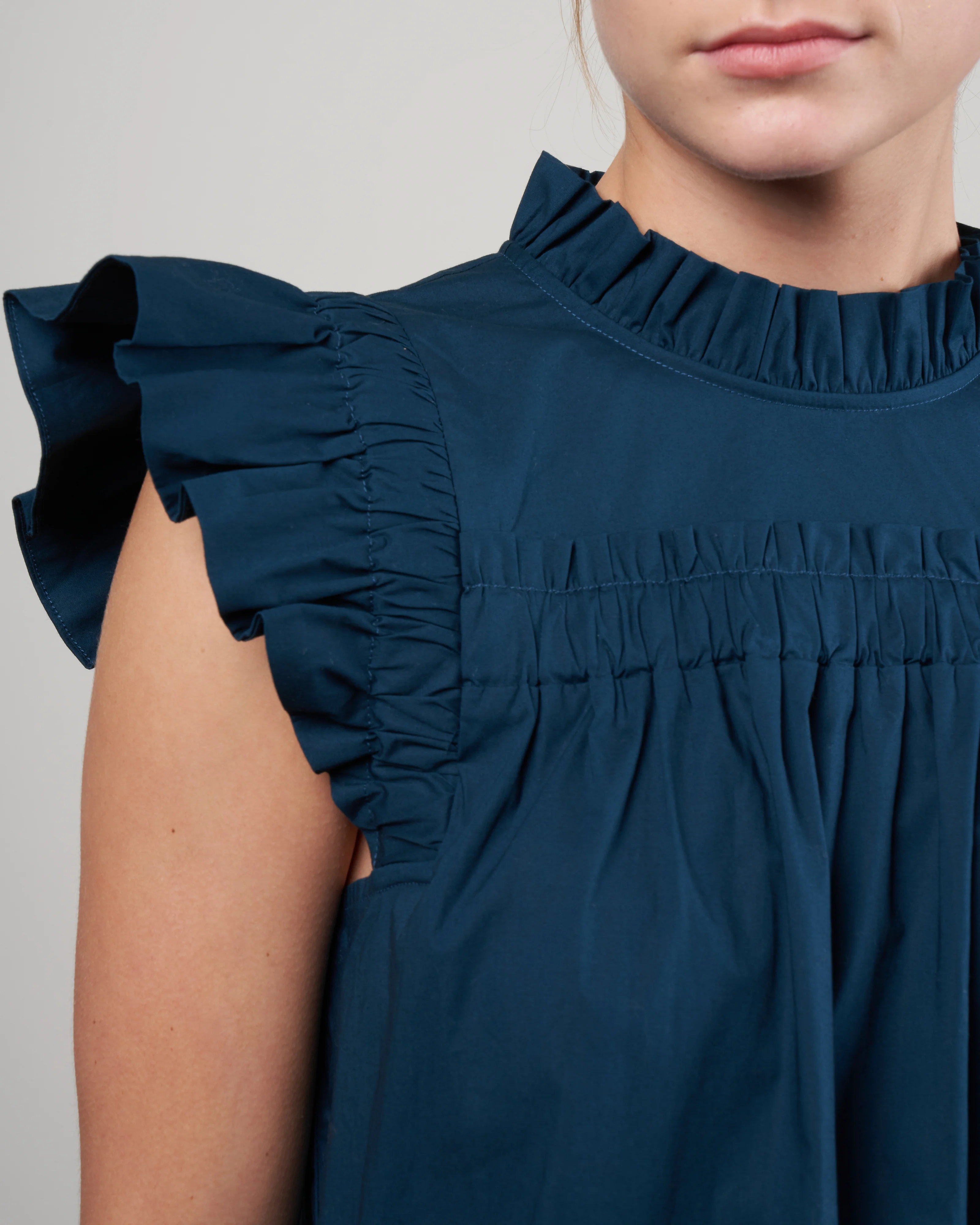 gaia solid cotton tank - aegean - Image 5