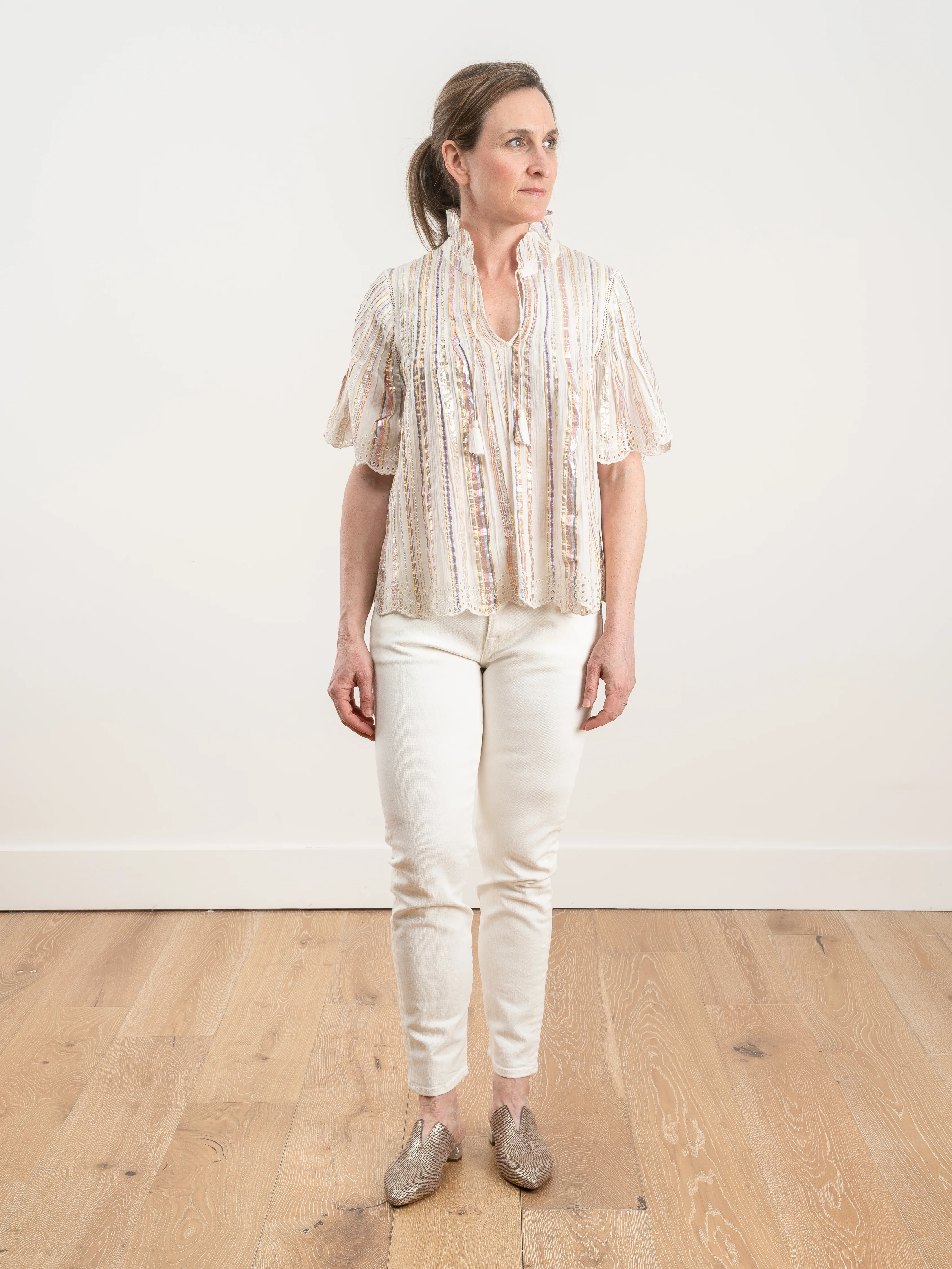 harriet pintucked top - multi - Image 2