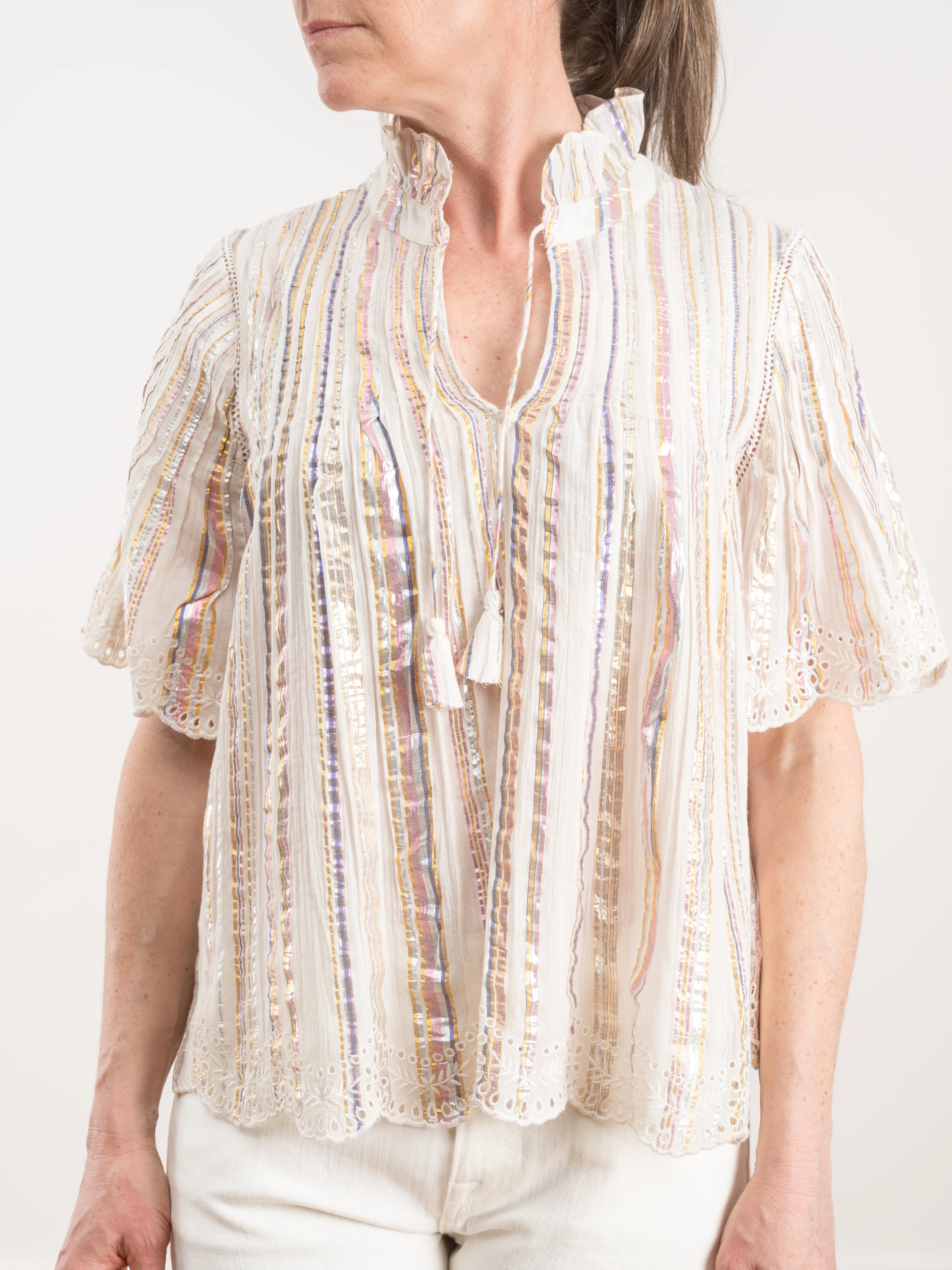 harriet pintucked top - multi - Image 3