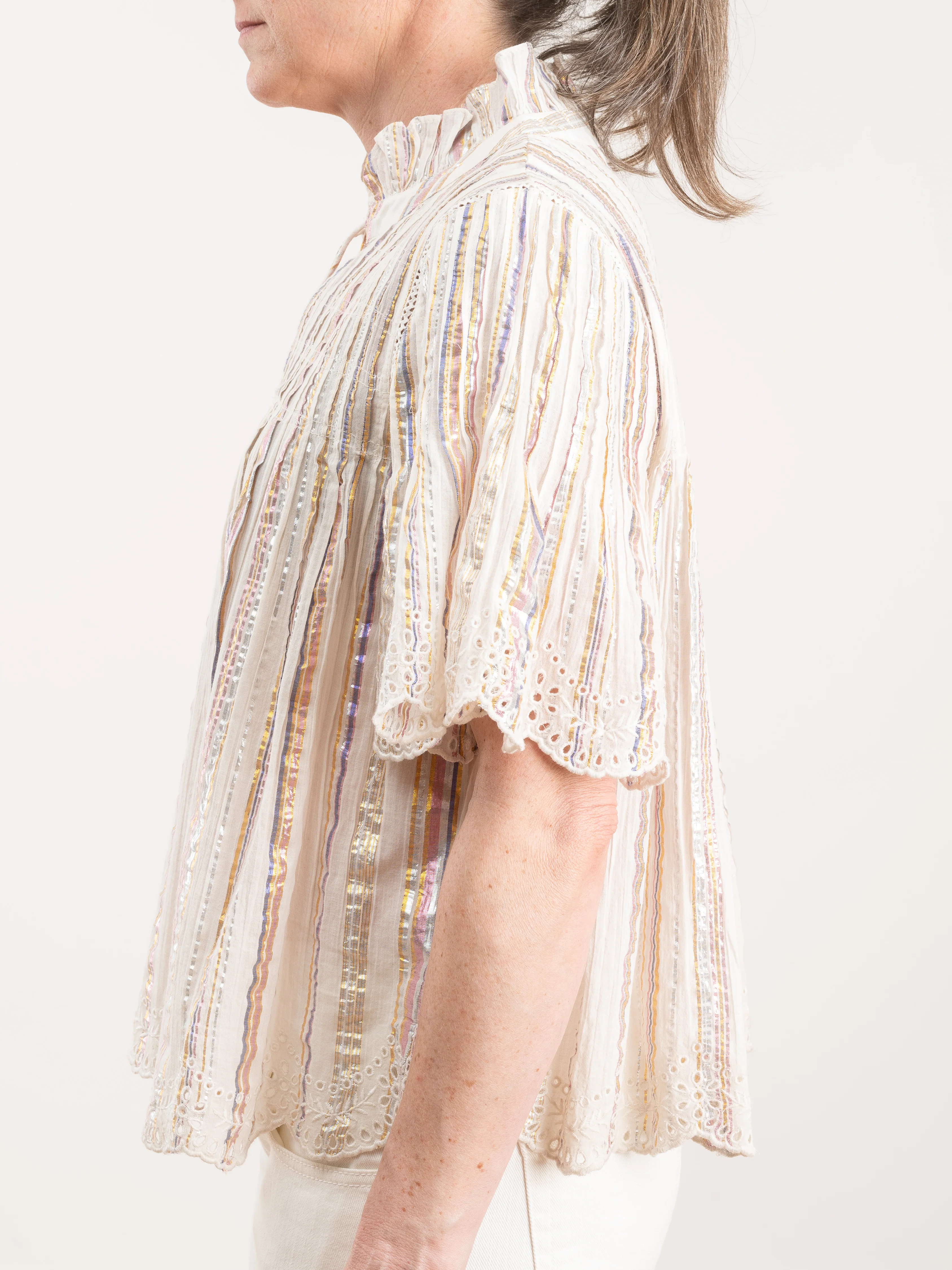 harriet pintucked top - multi - Image 4