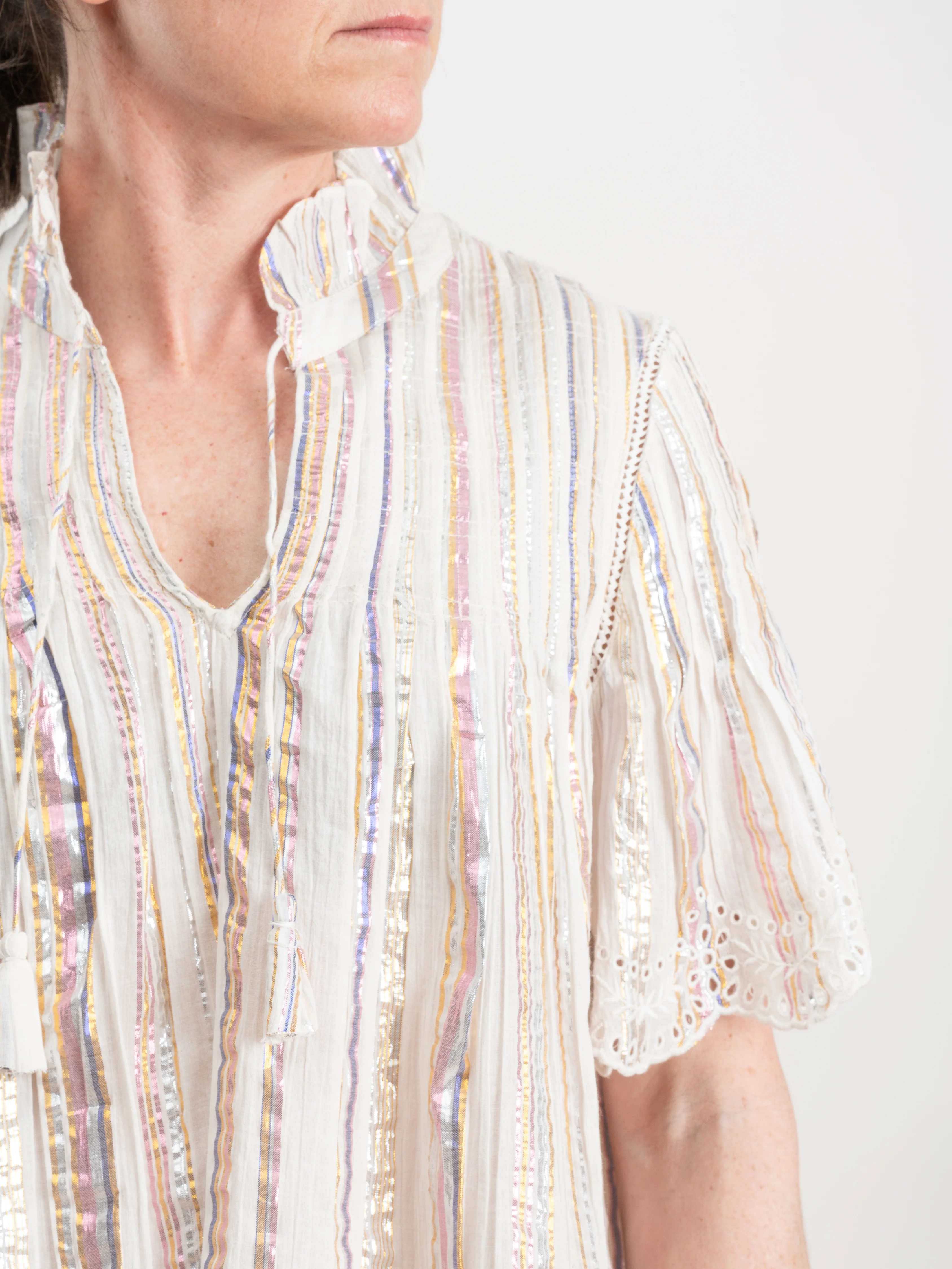 harriet pintucked top - multi - Image 6