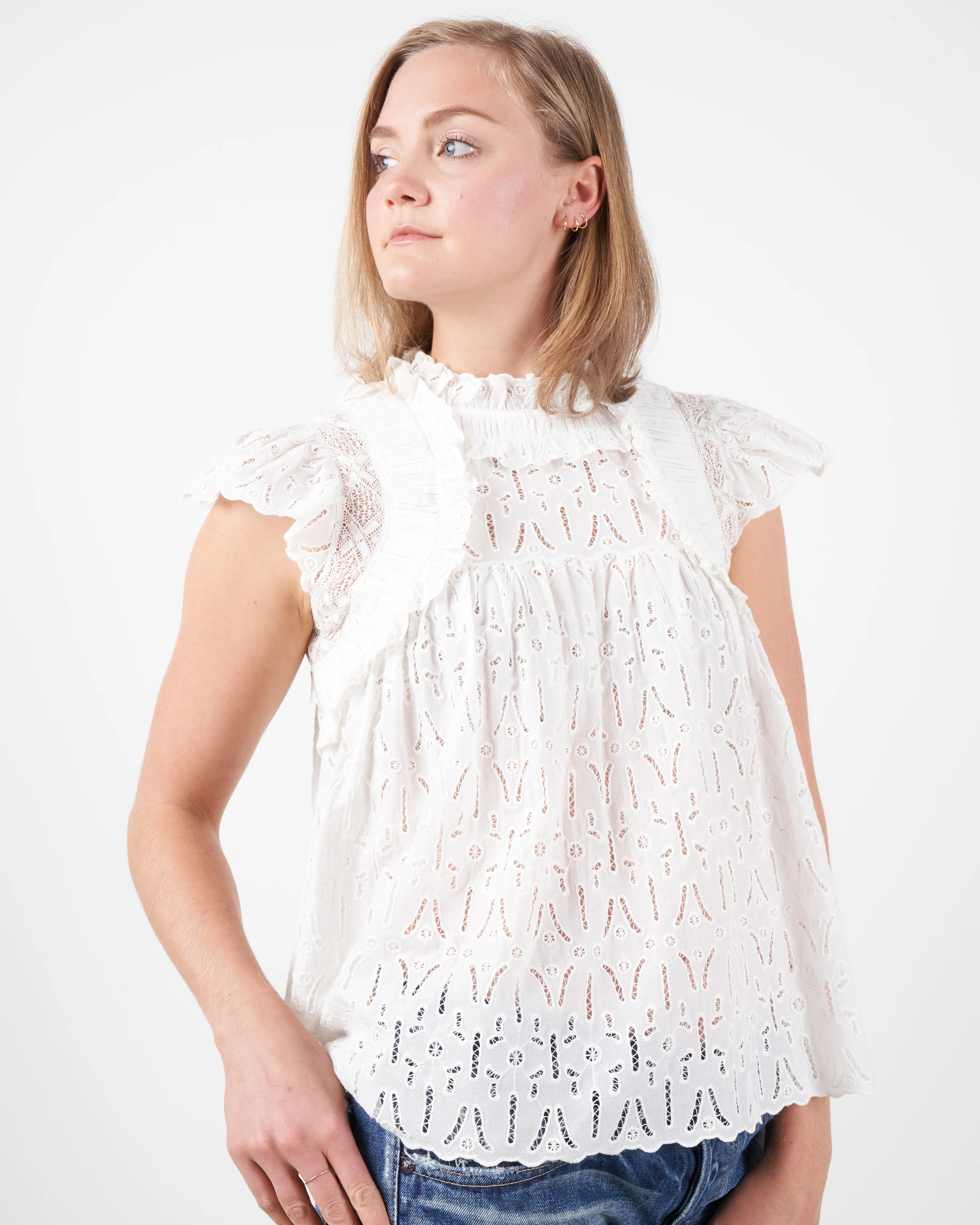 ingrid top - white