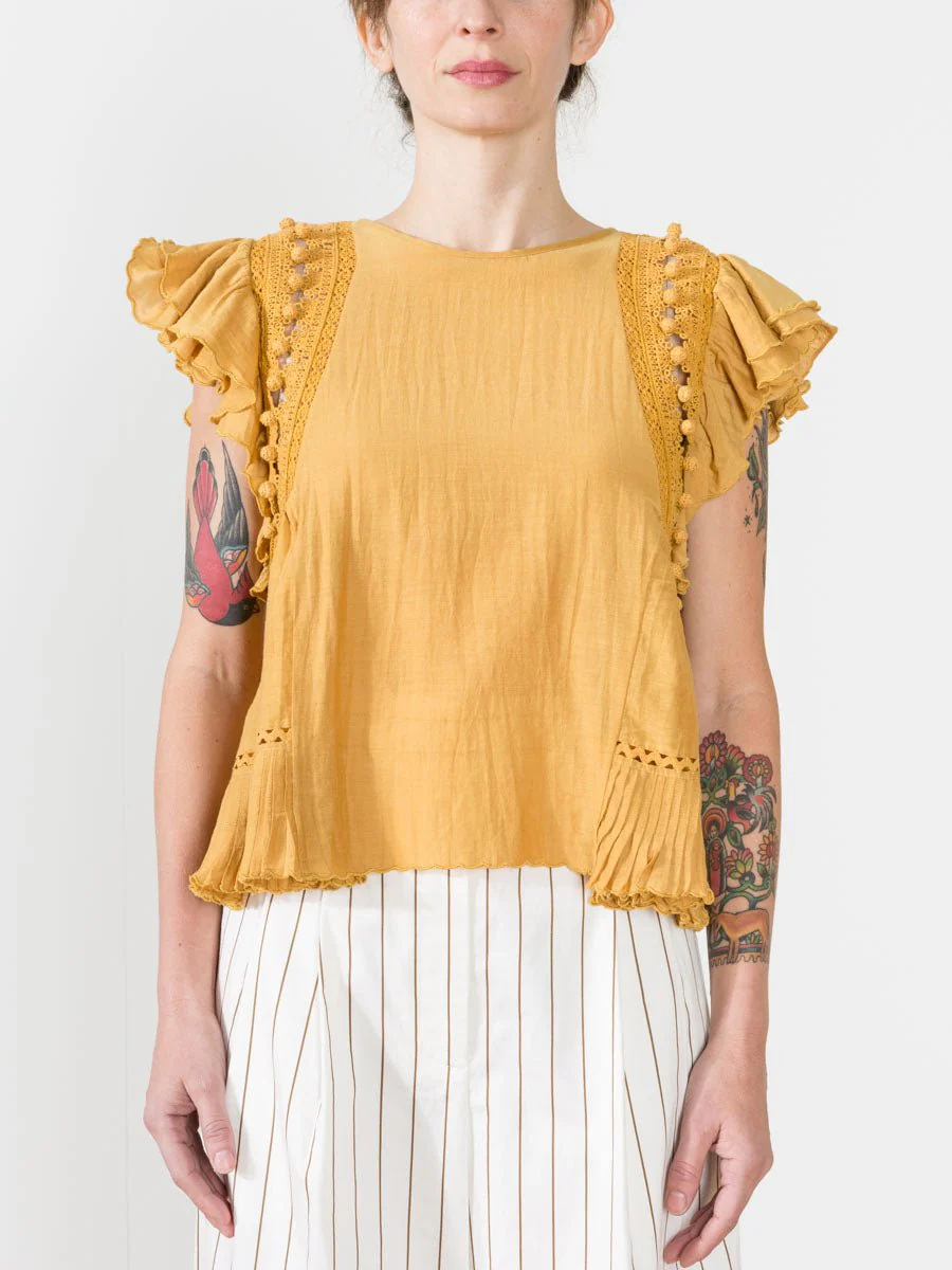 khloe top - goldenrod - Image 2