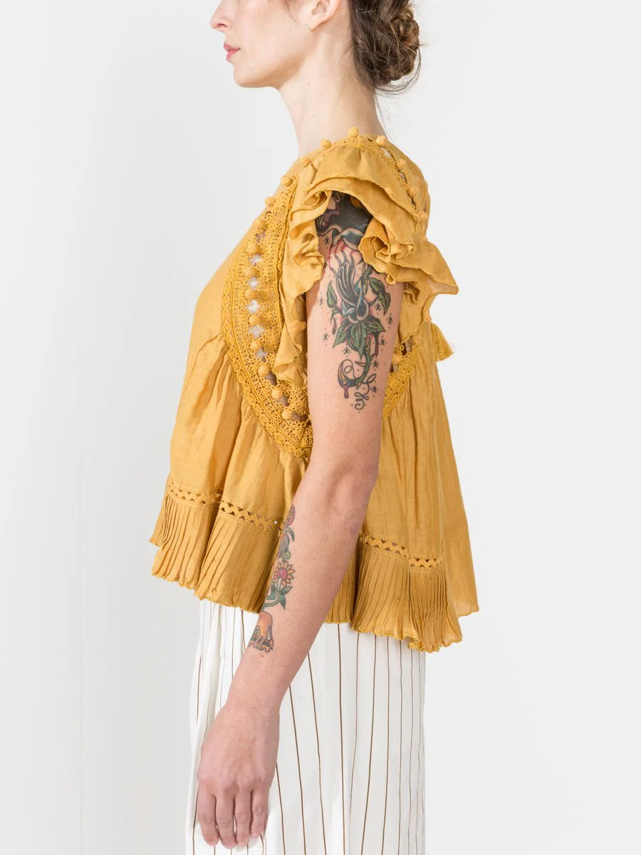khloe top - goldenrod - Image 3
