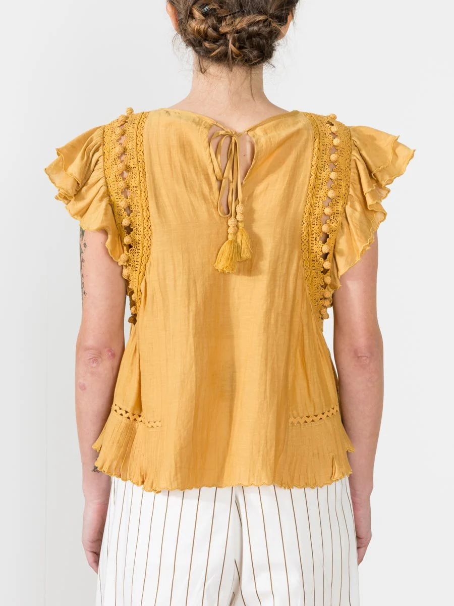khloe top - goldenrod - Image 4