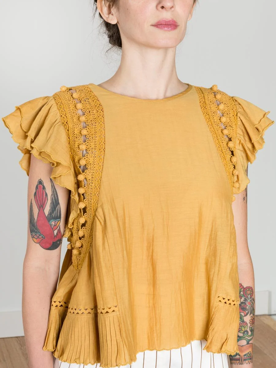 khloe top - goldenrod - Image 5