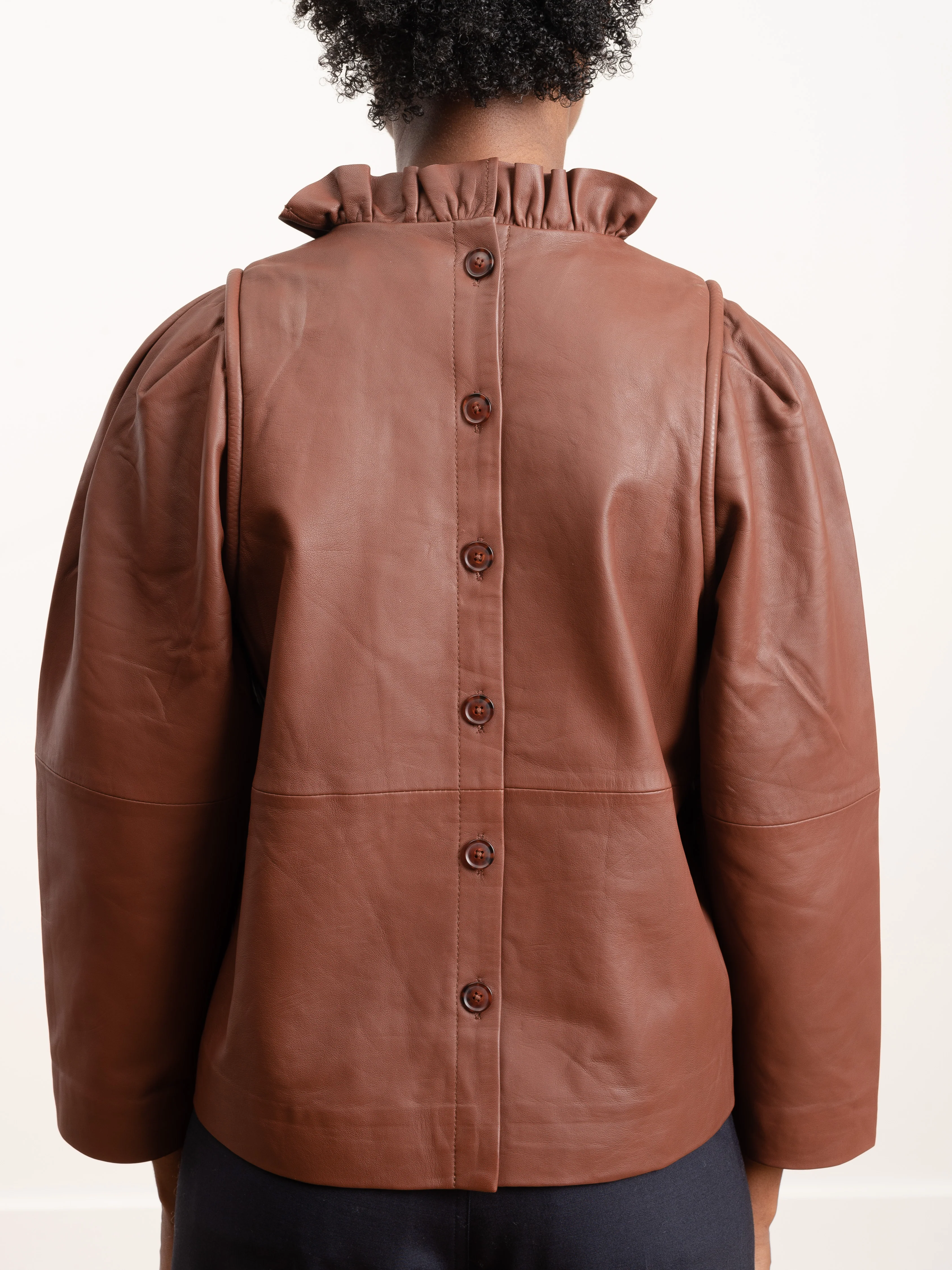lidia leather top - Image 2