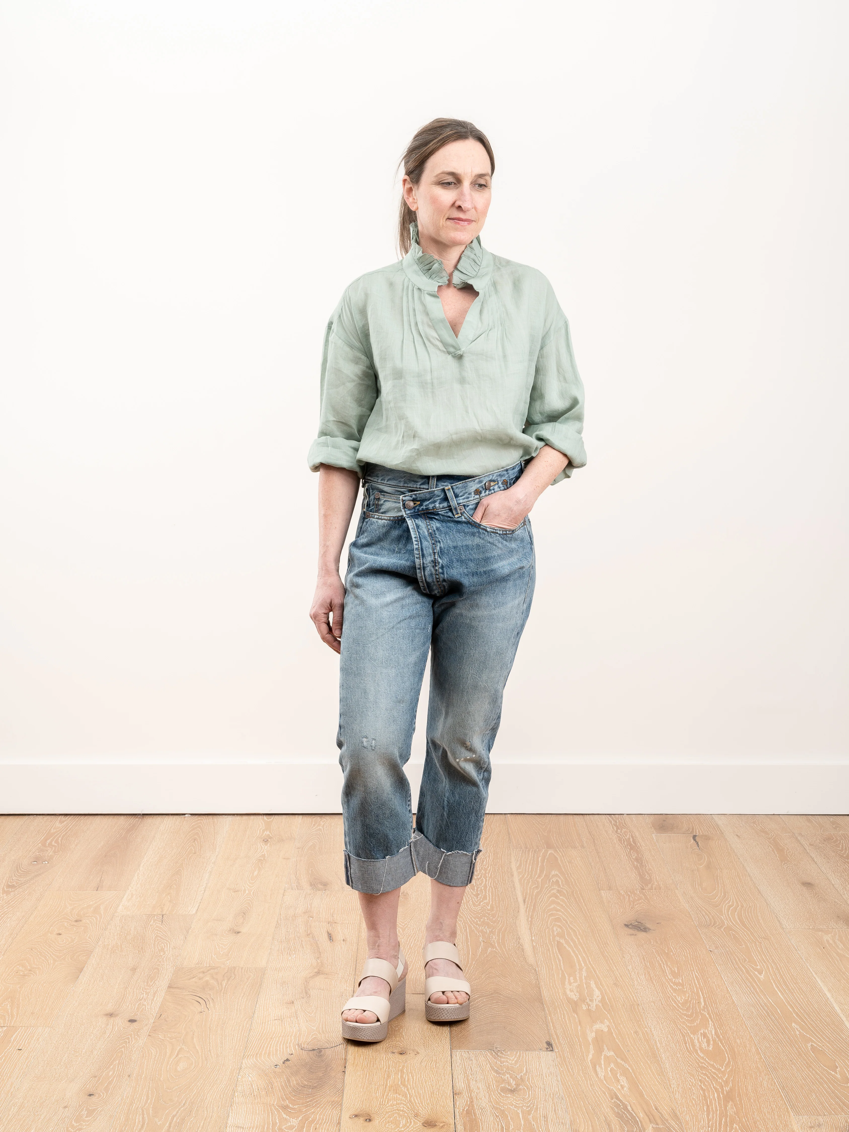 lucy l/s blouse - seamoss - Image 2