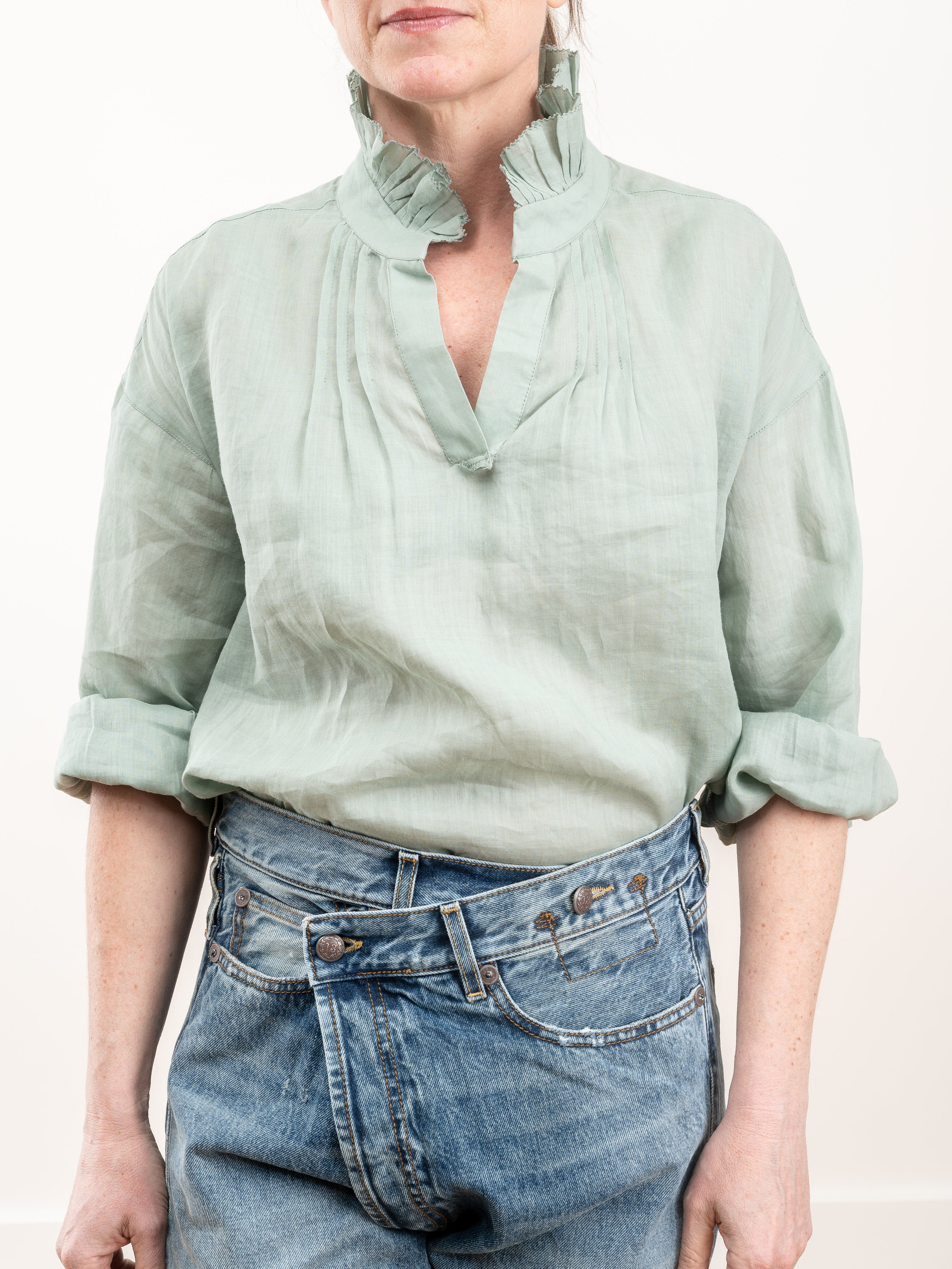 lucy l/s blouse - seamoss - Image 3