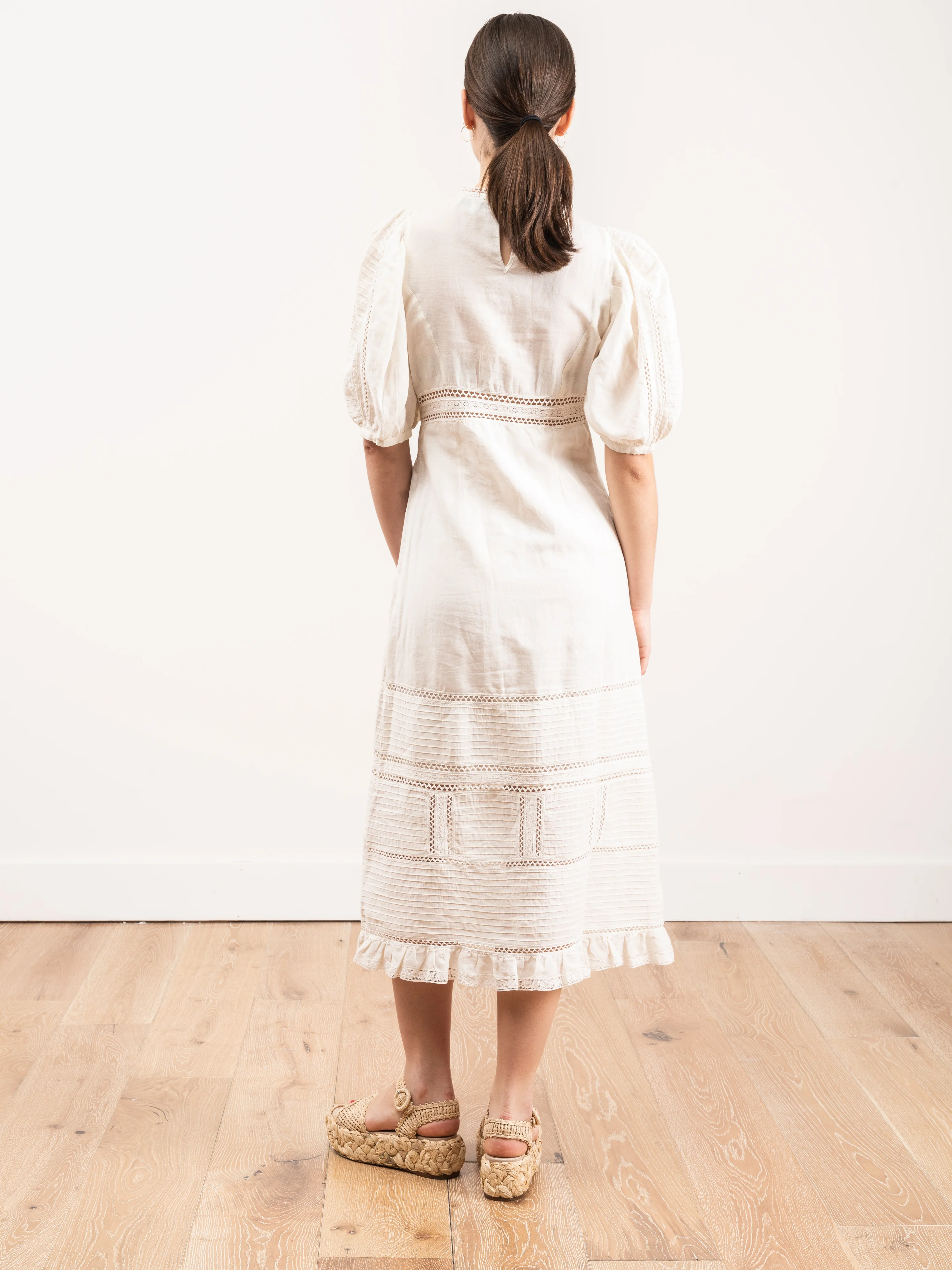 poppy pintuck midi dress - Image 3